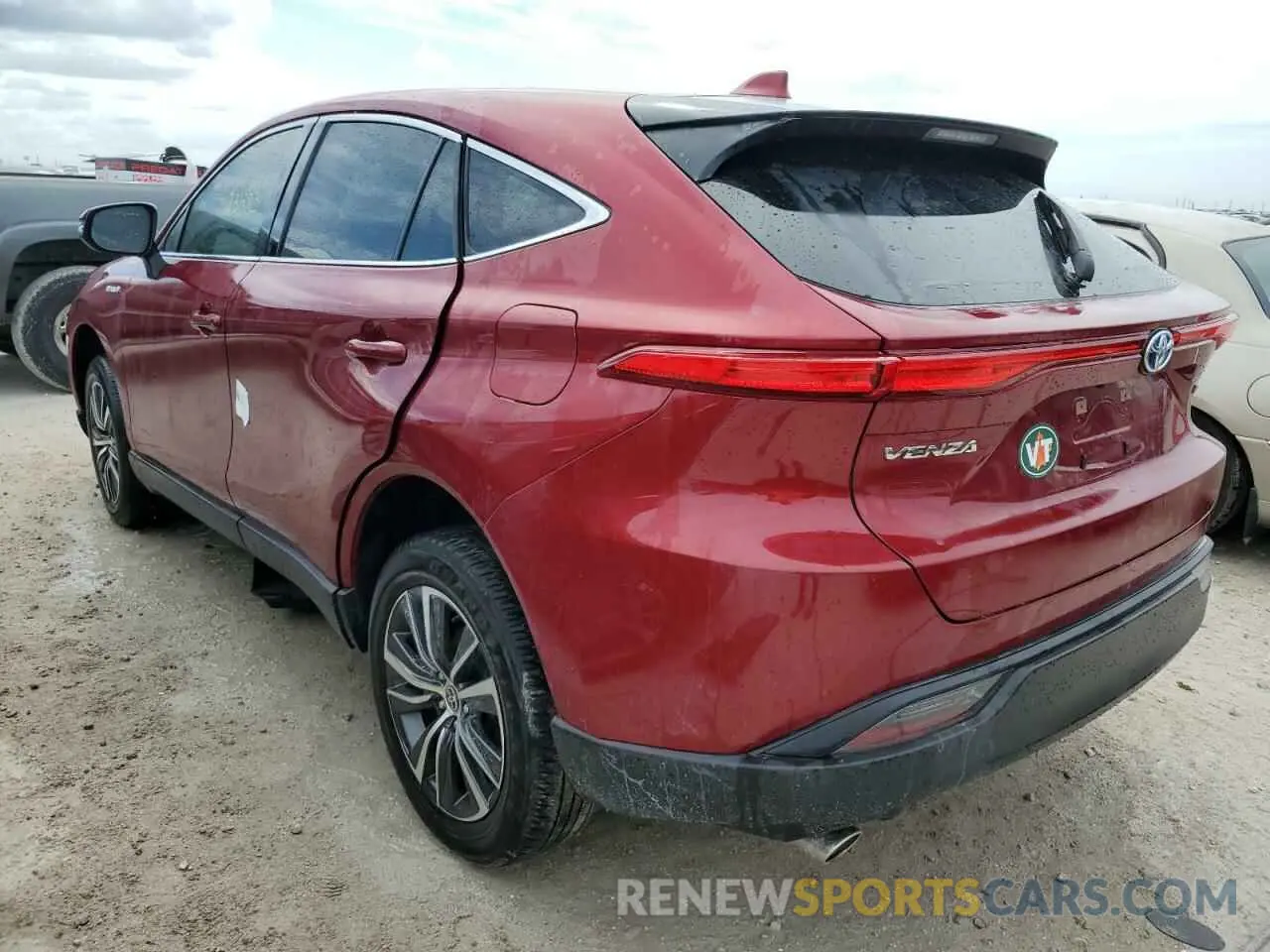 2 fotografías del automóvil dañado JTEAAAAH1MJ077449 TOYOTA VENZA 2021