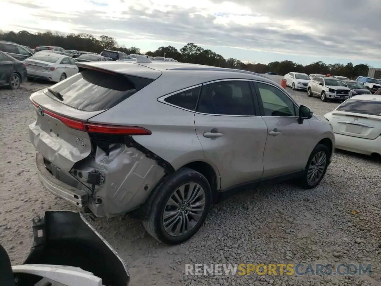 3 fotografías del automóvil dañado JTEAAAAH2MJ010388 TOYOTA VENZA 2021