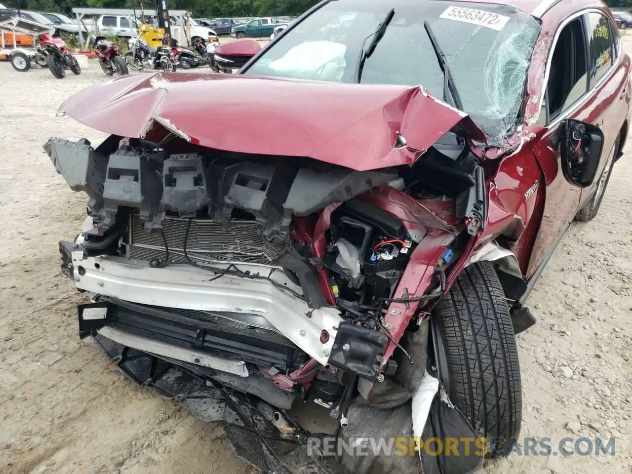 9 fotografías del automóvil dañado JTEAAAAH2MJ035663 TOYOTA VENZA 2021