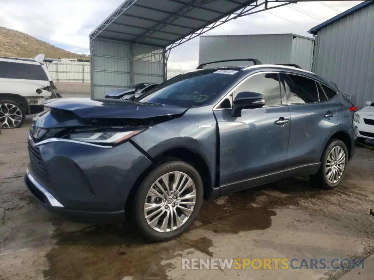 2 fotografías del automóvil dañado JTEAAAAH2MJ036926 TOYOTA VENZA 2021
