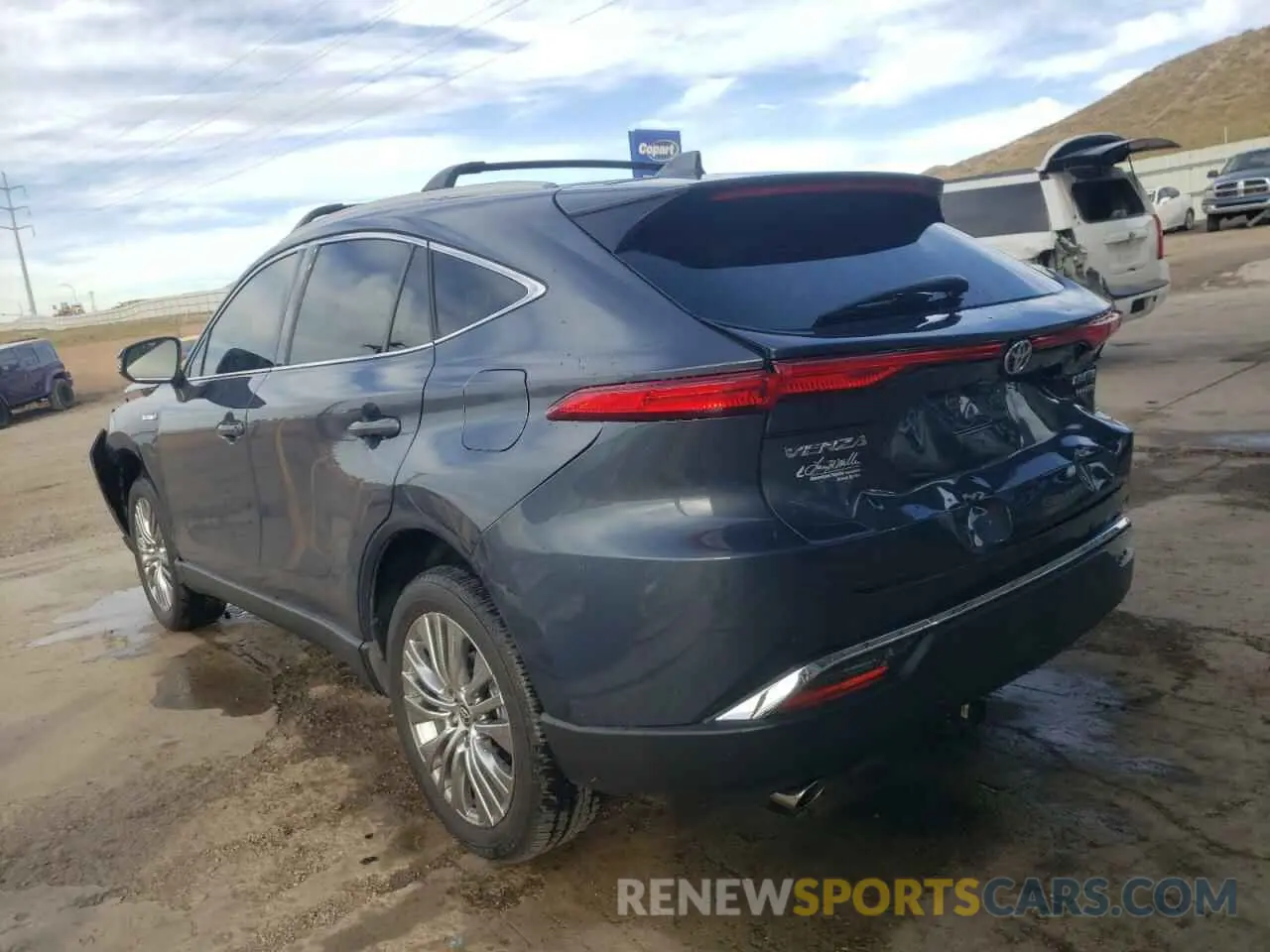 3 fotografías del automóvil dañado JTEAAAAH2MJ036926 TOYOTA VENZA 2021