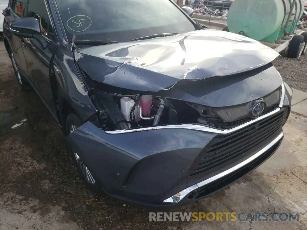 9 fotografías del automóvil dañado JTEAAAAH2MJ036926 TOYOTA VENZA 2021
