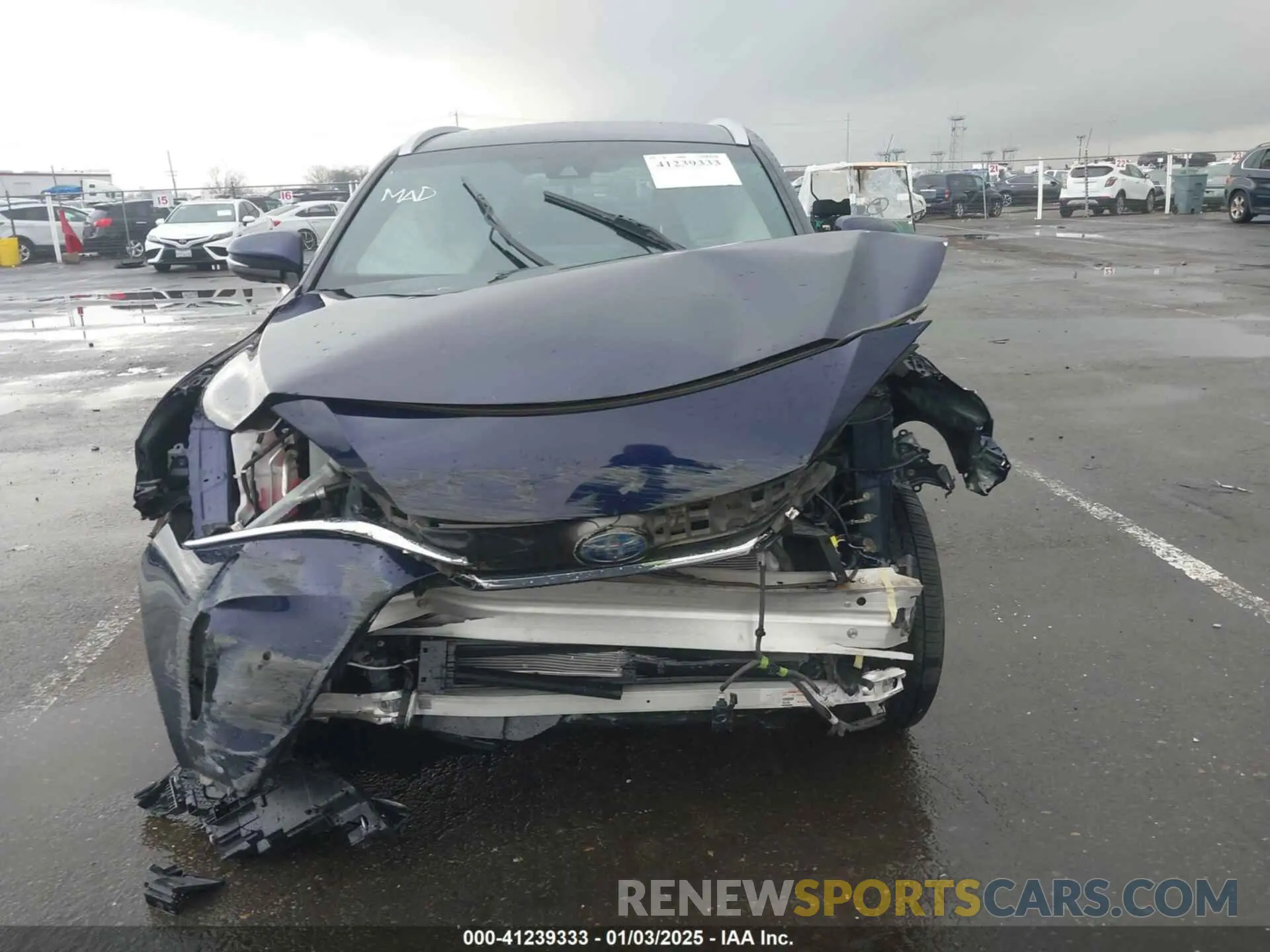 12 fotografías del automóvil dañado JTEAAAAH2MJ047120 TOYOTA VENZA 2021