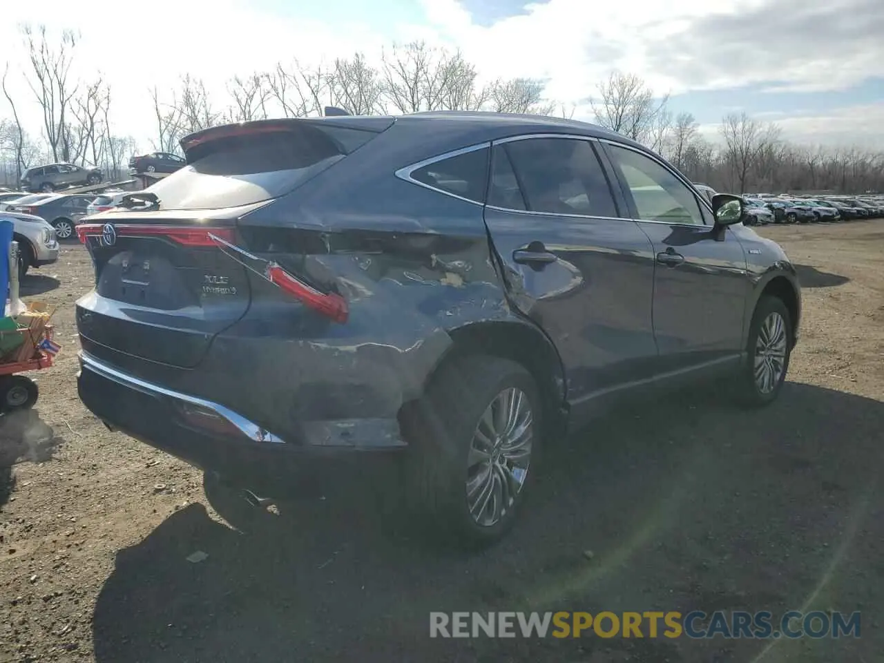 3 fotografías del automóvil dañado JTEAAAAH2MJ057016 TOYOTA VENZA 2021