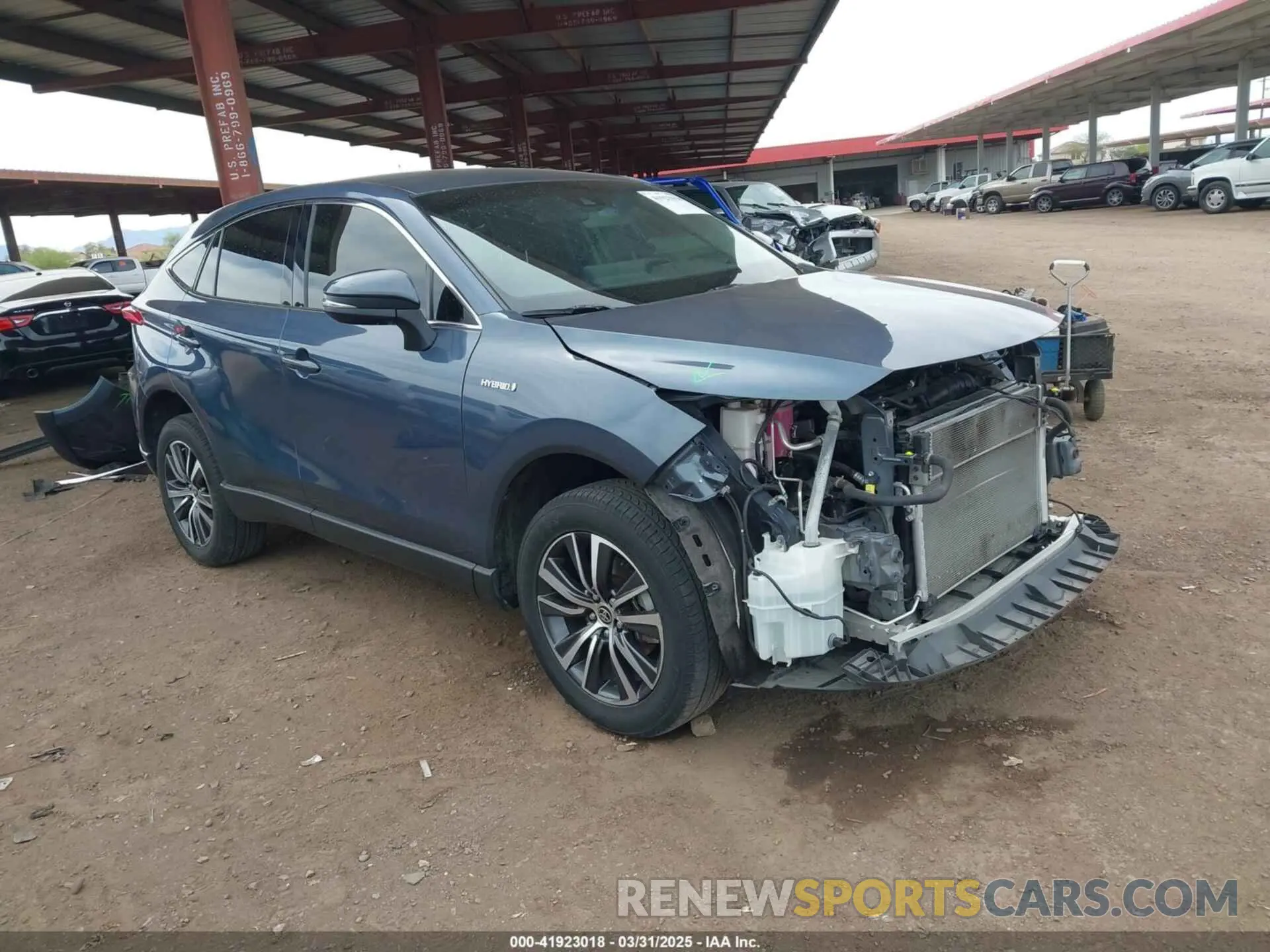 1 fotografías del automóvil dañado JTEAAAAH2MJ060546 TOYOTA VENZA 2021