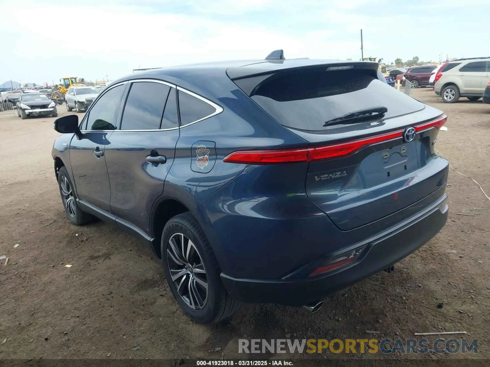 3 fotografías del automóvil dañado JTEAAAAH2MJ060546 TOYOTA VENZA 2021