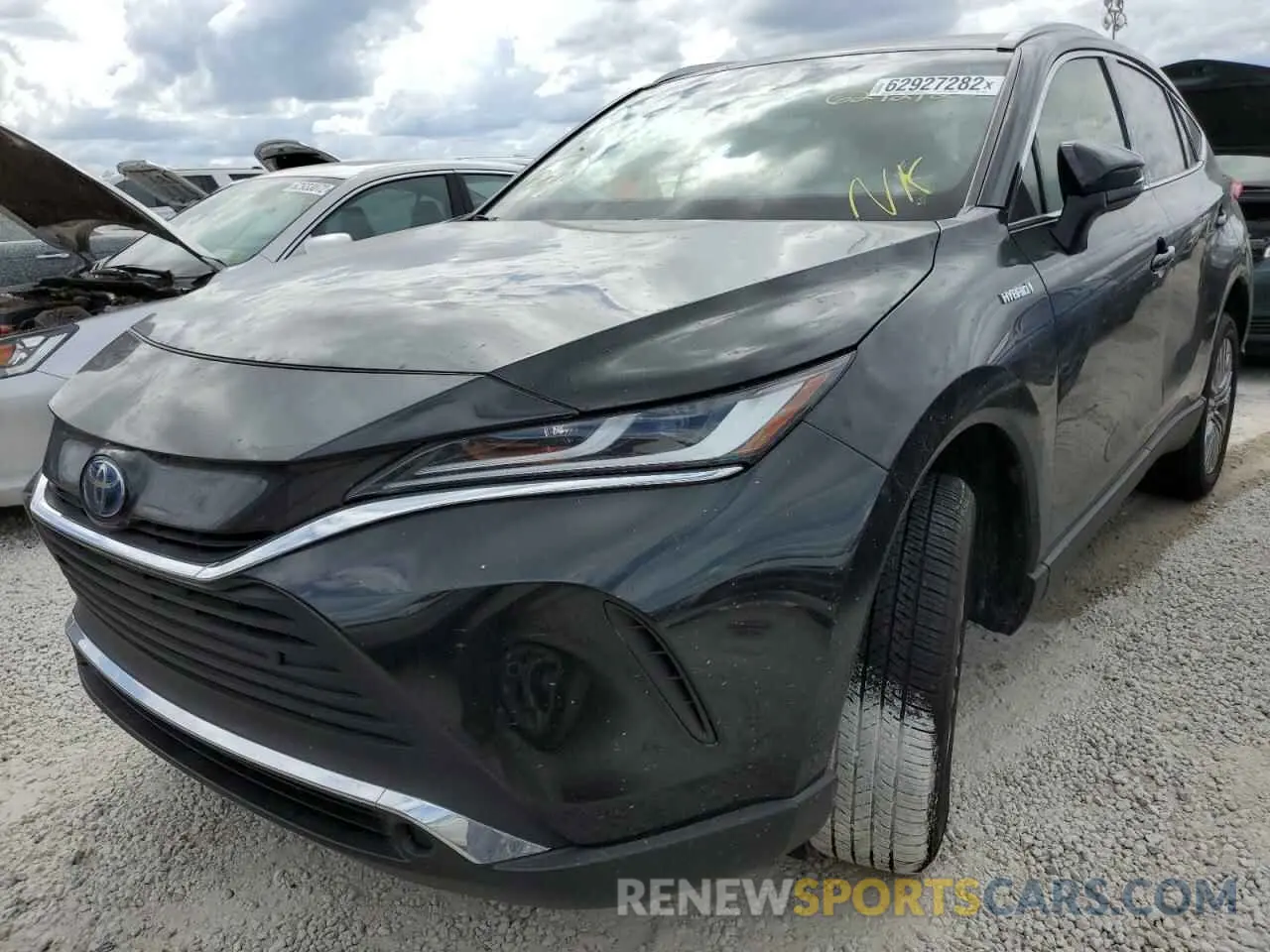 2 fotografías del automóvil dañado JTEAAAAH2MJ061647 TOYOTA VENZA 2021