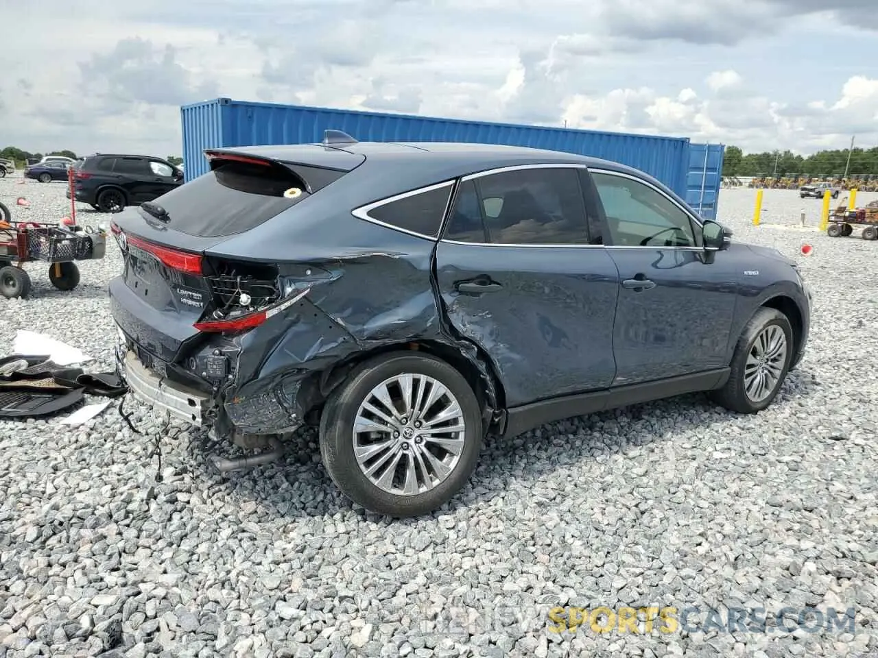 3 fotografías del automóvil dañado JTEAAAAH2MJ063432 TOYOTA VENZA 2021