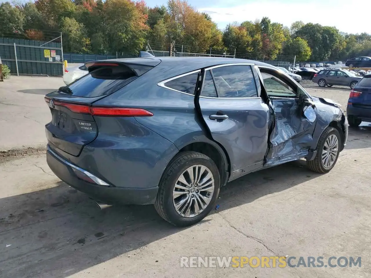 3 fotografías del automóvil dañado JTEAAAAH2MJ084863 TOYOTA VENZA 2021