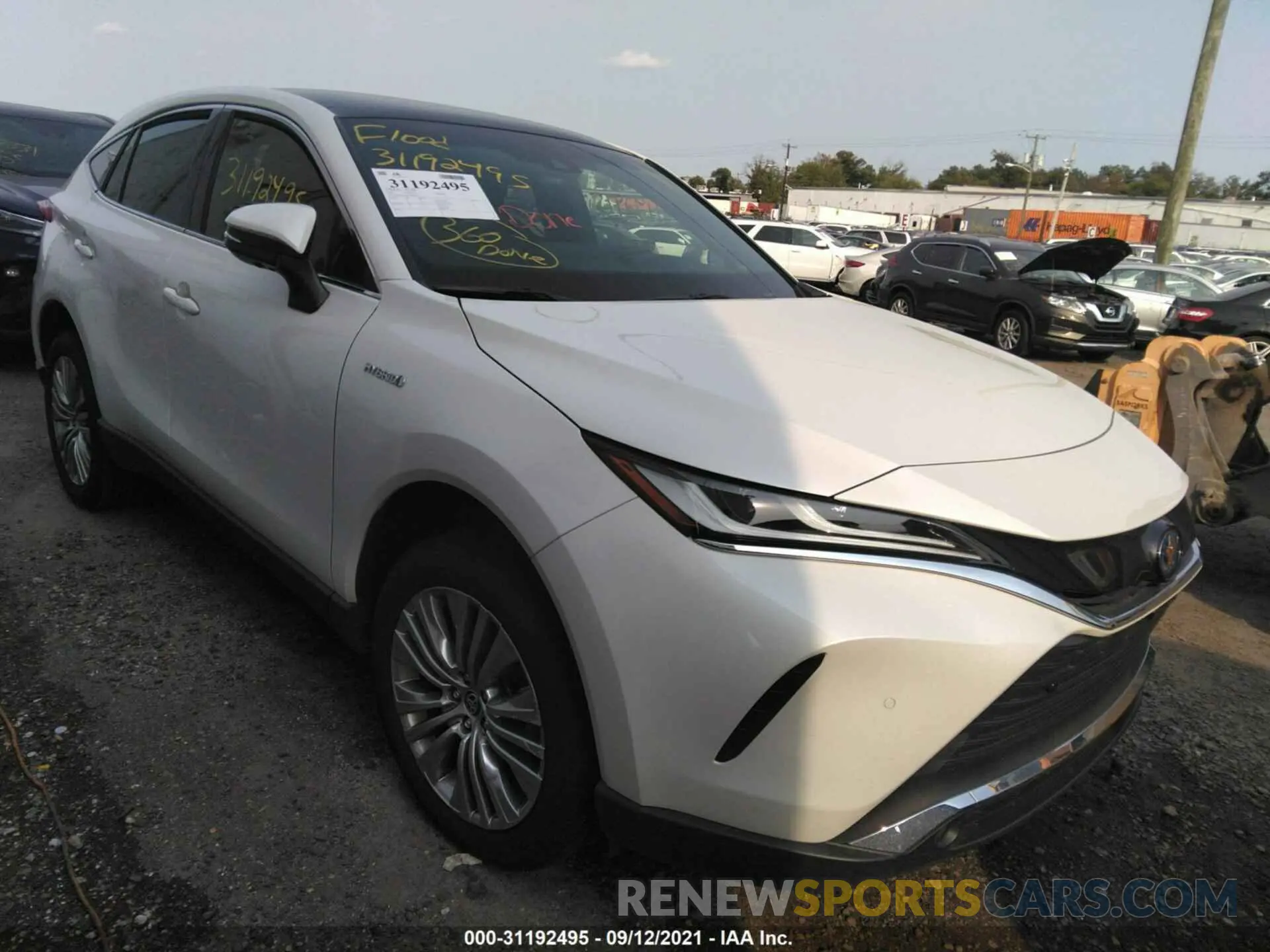 1 fotografías del automóvil dañado JTEAAAAH3MJ002655 TOYOTA VENZA 2021