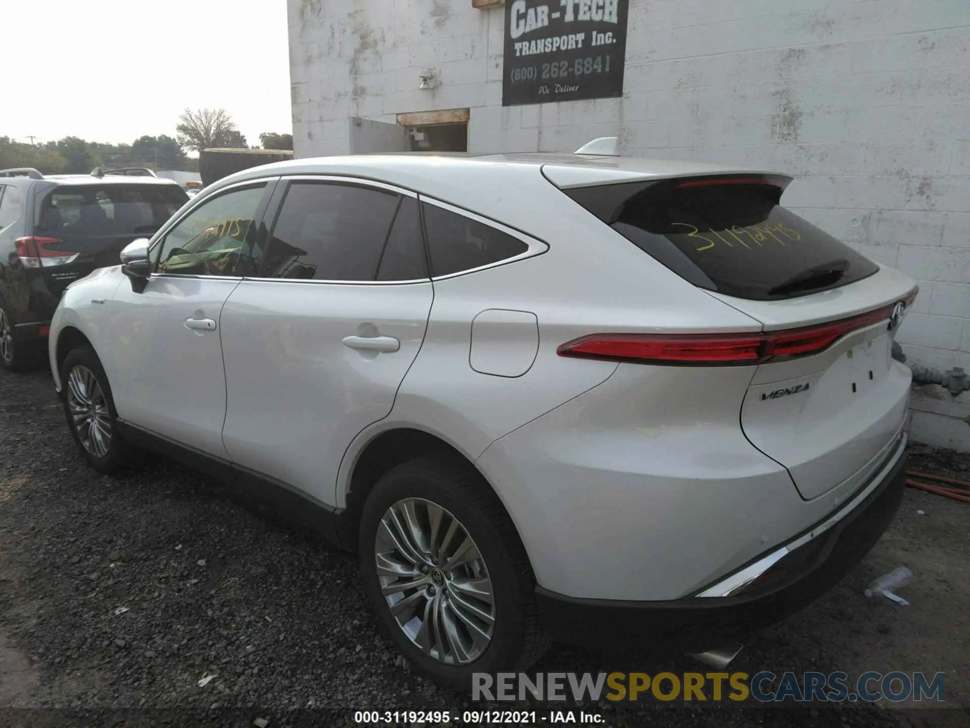 3 fotografías del automóvil dañado JTEAAAAH3MJ002655 TOYOTA VENZA 2021