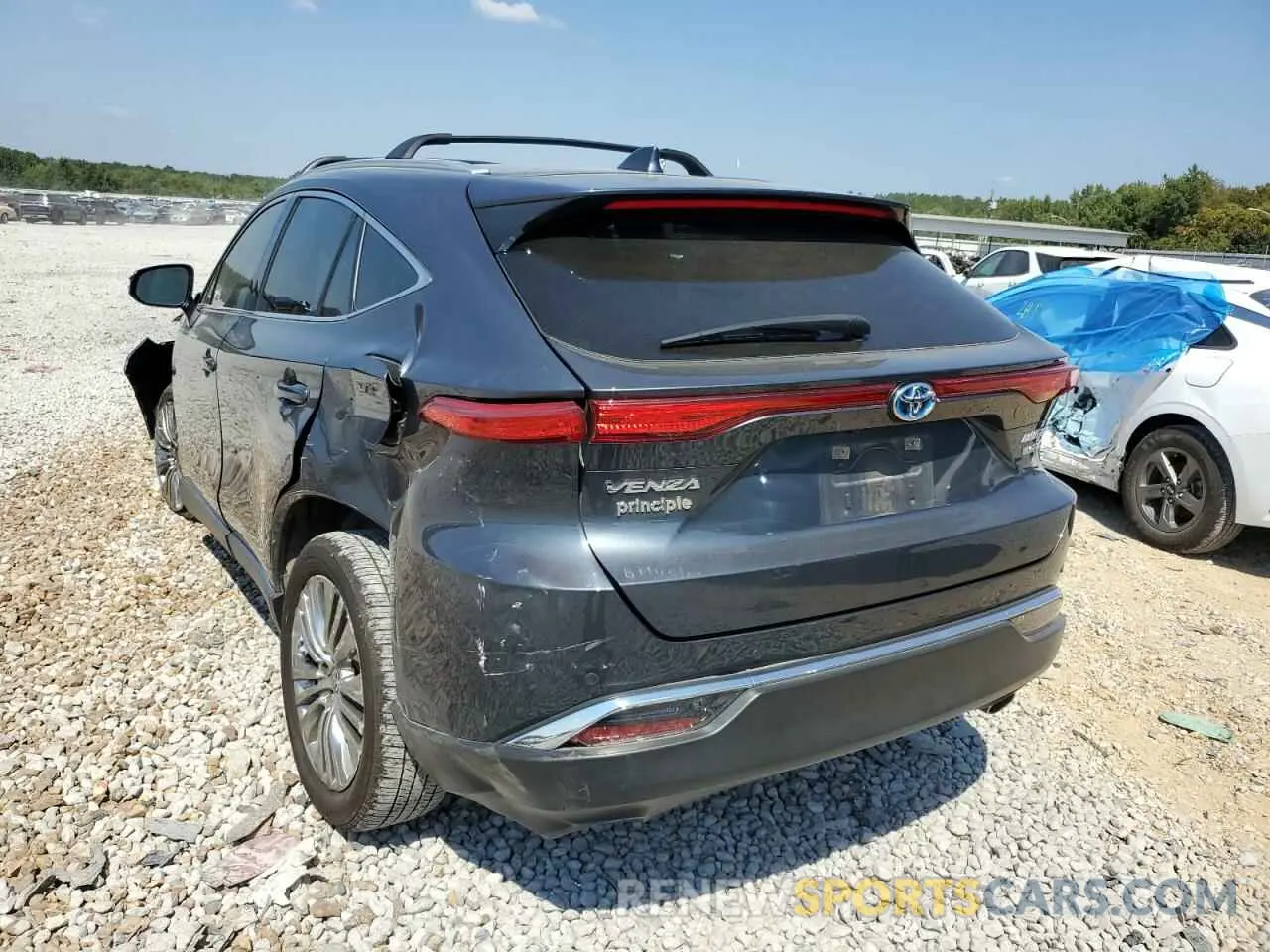 3 fotografías del automóvil dañado JTEAAAAH3MJ005958 TOYOTA VENZA 2021