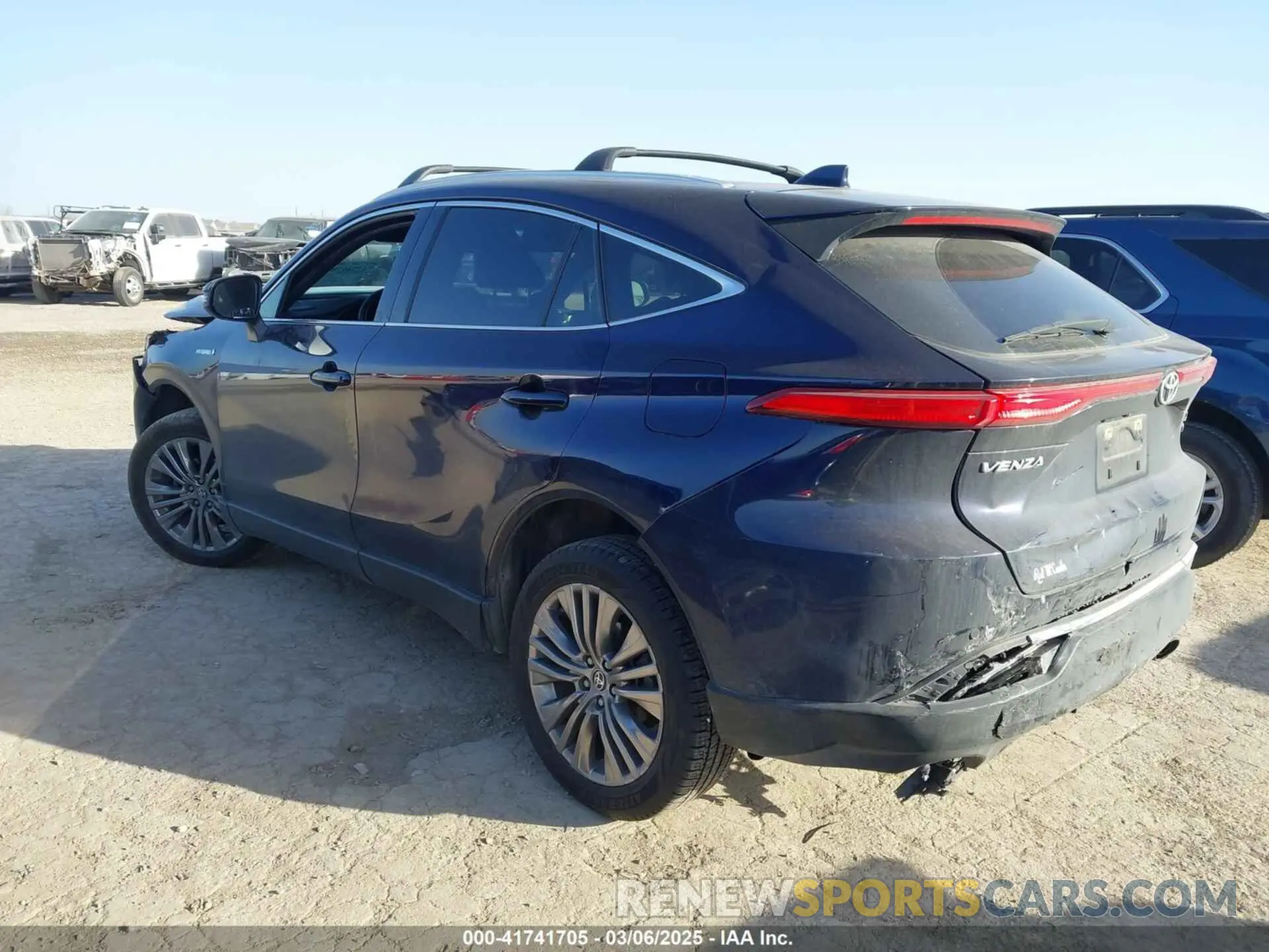 3 fotografías del automóvil dañado JTEAAAAH3MJ005992 TOYOTA VENZA 2021