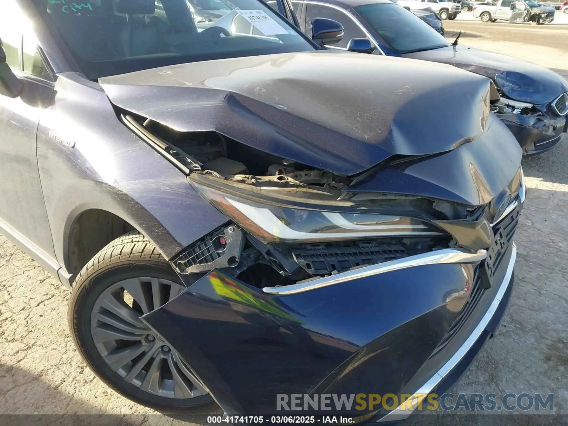 6 fotografías del automóvil dañado JTEAAAAH3MJ005992 TOYOTA VENZA 2021