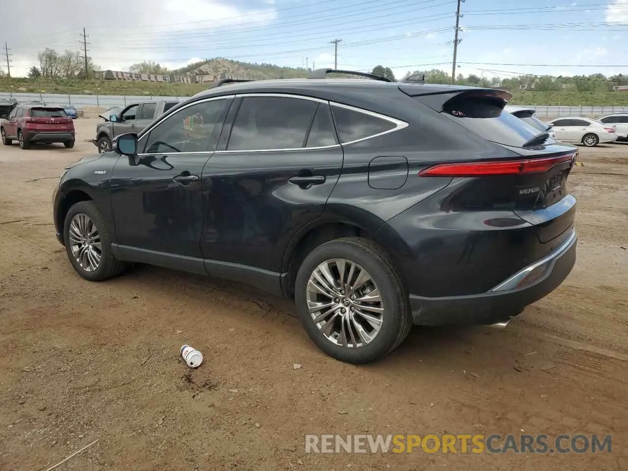 2 fotografías del automóvil dañado JTEAAAAH3MJ019312 TOYOTA VENZA 2021