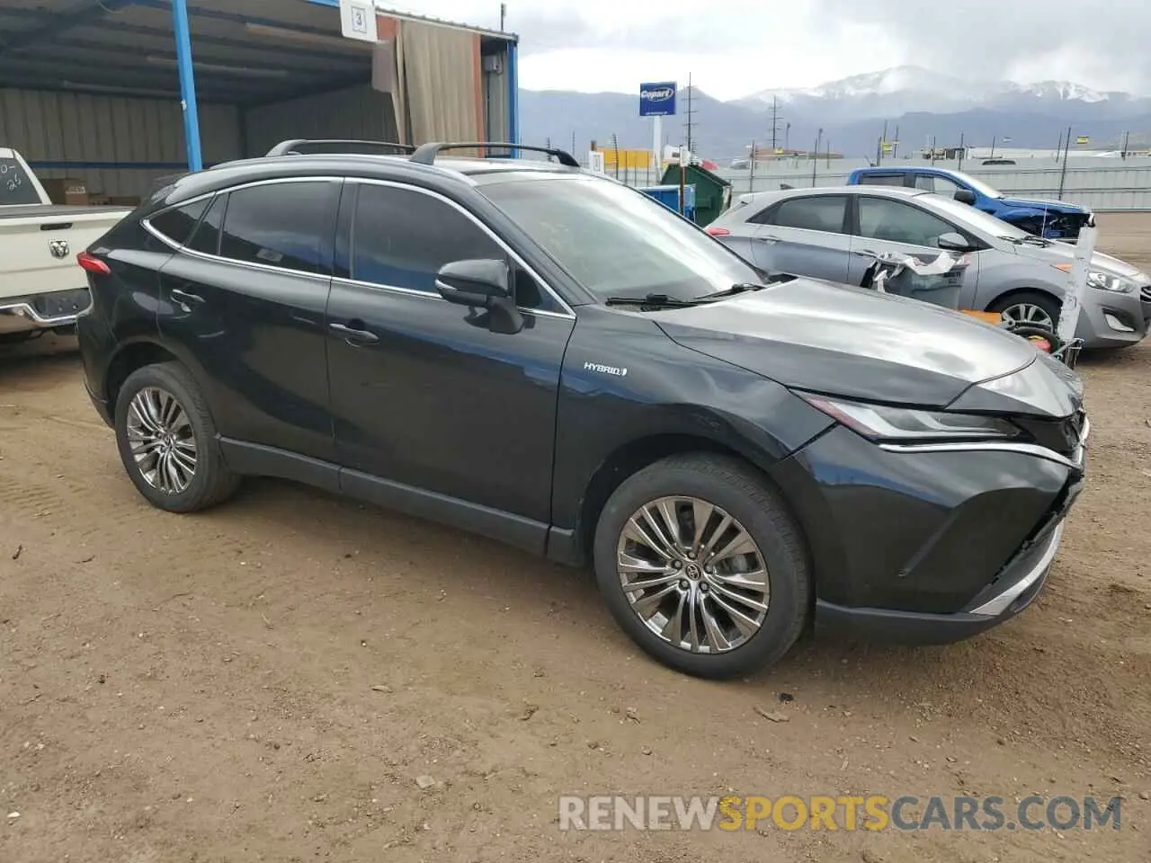 4 fotografías del automóvil dañado JTEAAAAH3MJ019312 TOYOTA VENZA 2021