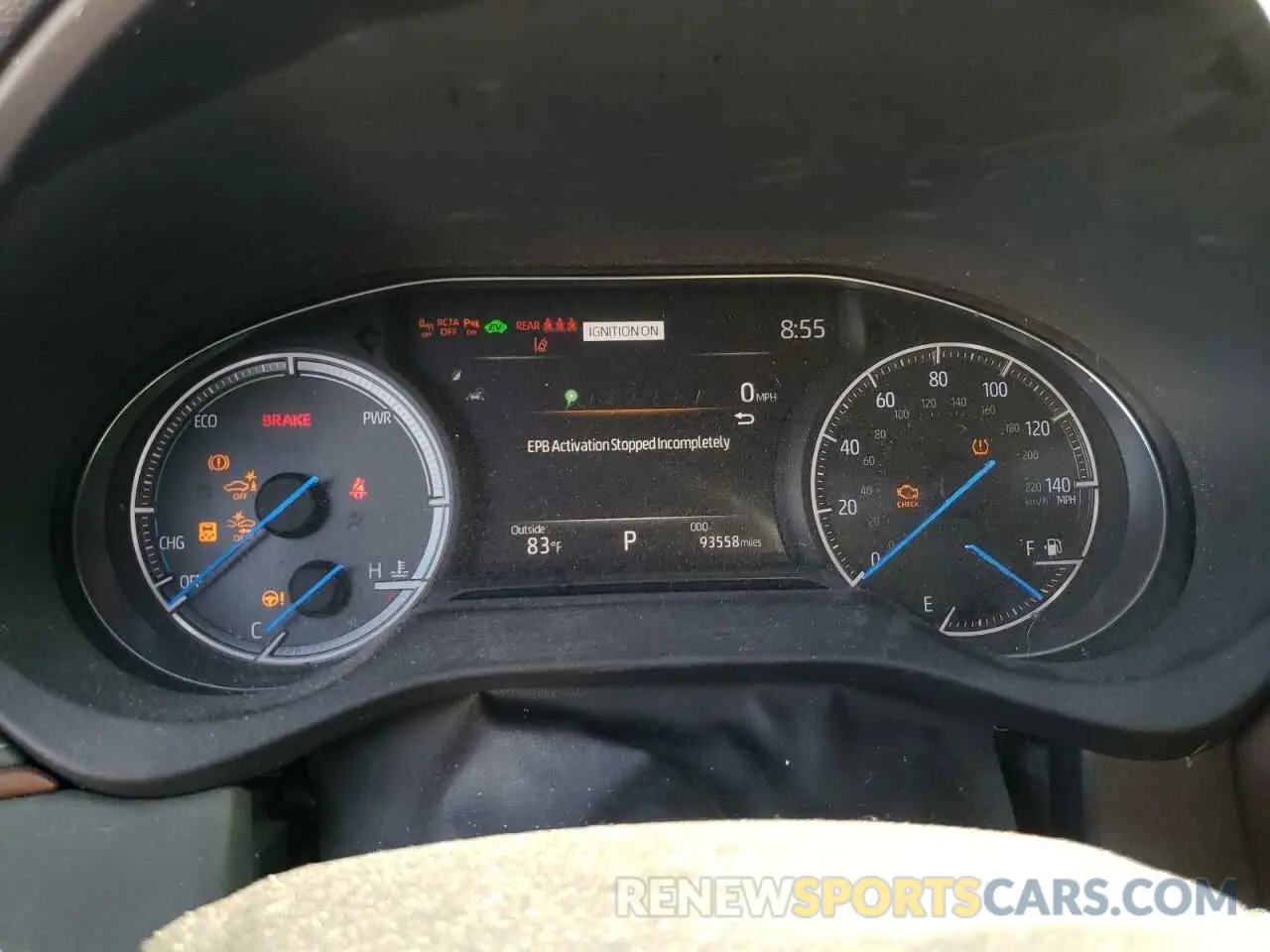 9 fotografías del automóvil dañado JTEAAAAH3MJ026101 TOYOTA VENZA 2021