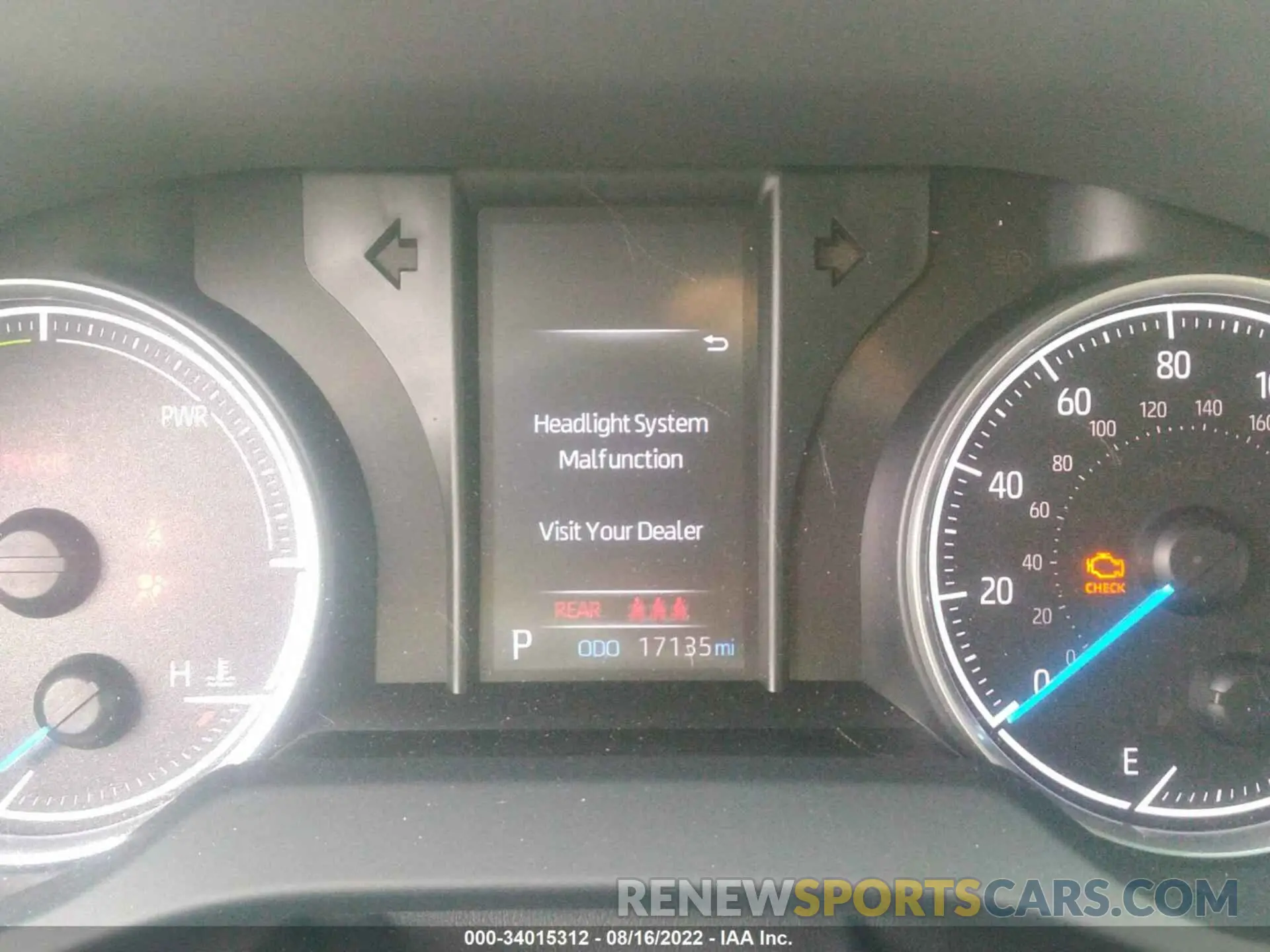 7 fotografías del automóvil dañado JTEAAAAH3MJ046400 TOYOTA VENZA 2021