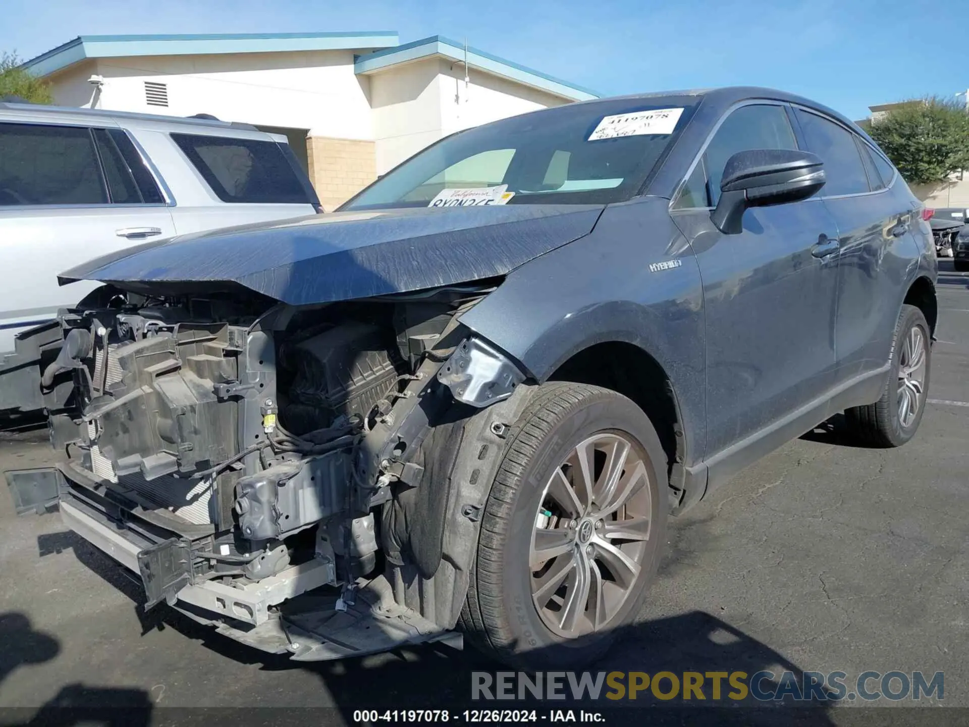 2 fotografías del automóvil dañado JTEAAAAH3MJ064220 TOYOTA VENZA 2021