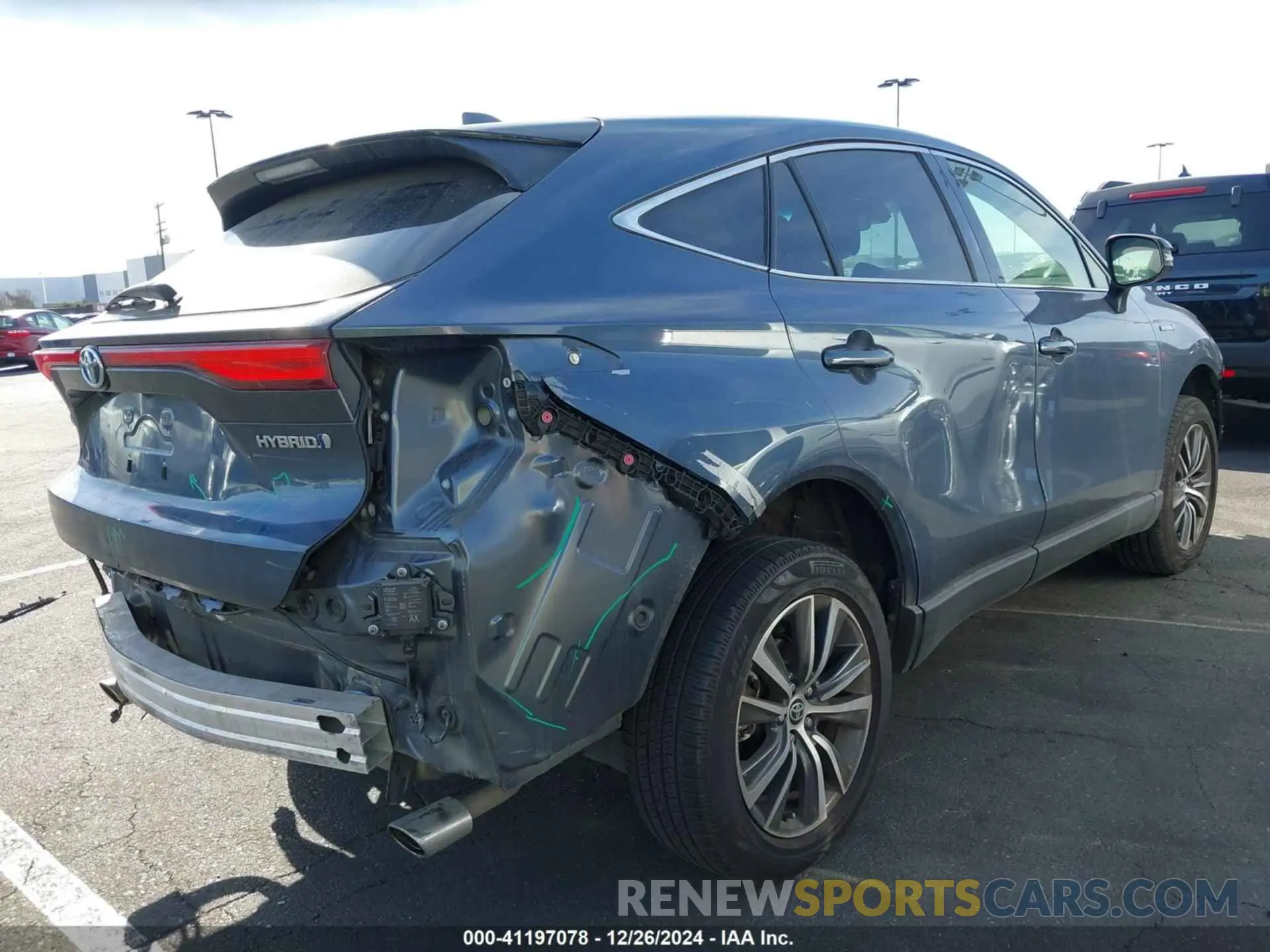 4 fotografías del automóvil dañado JTEAAAAH3MJ064220 TOYOTA VENZA 2021