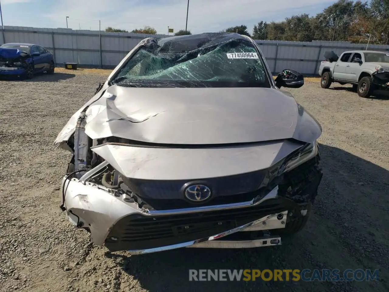 5 fotografías del automóvil dañado JTEAAAAH4MJ004463 TOYOTA VENZA 2021