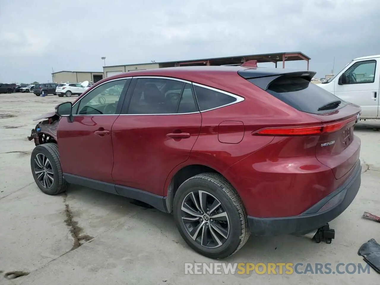 2 fotografías del automóvil dañado JTEAAAAH4MJ005550 TOYOTA VENZA 2021