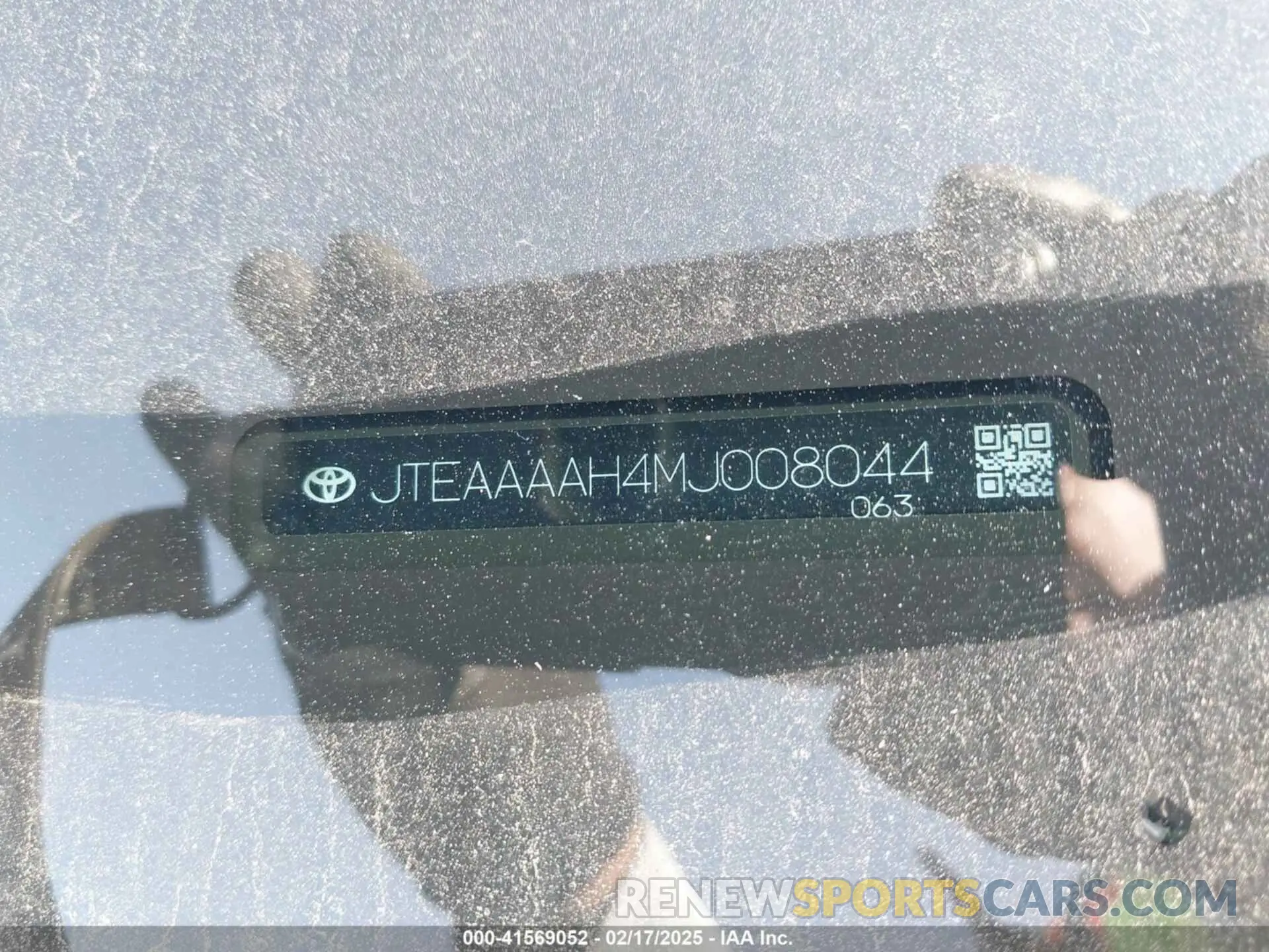 9 fotografías del automóvil dañado JTEAAAAH4MJ008044 TOYOTA VENZA 2021