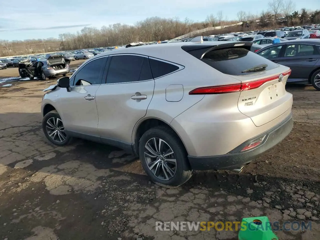 2 fotografías del automóvil dañado JTEAAAAH4MJ010358 TOYOTA VENZA 2021