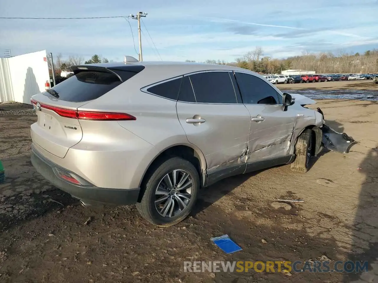 3 fotografías del automóvil dañado JTEAAAAH4MJ010358 TOYOTA VENZA 2021