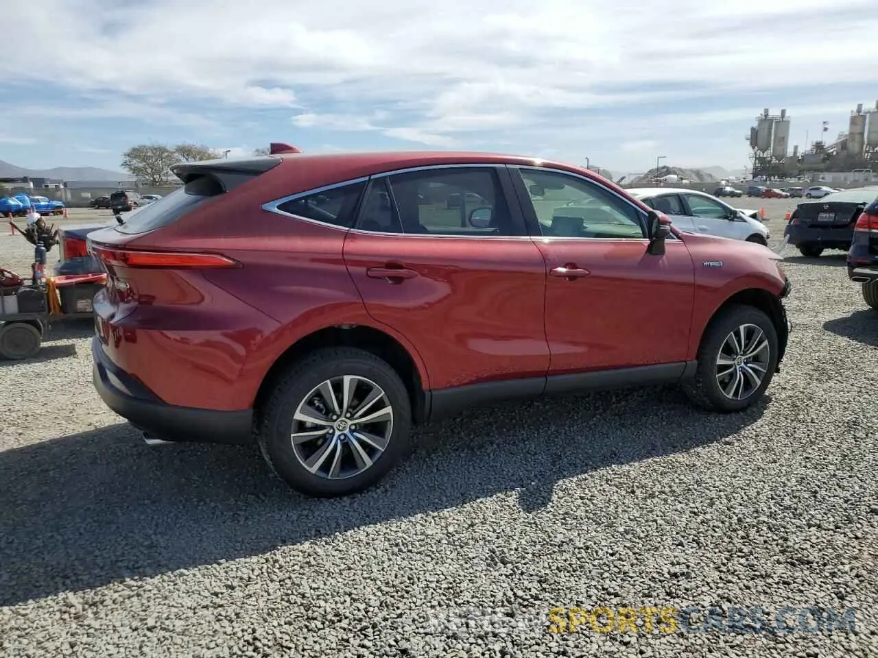 3 fotografías del automóvil dañado JTEAAAAH4MJ016015 TOYOTA VENZA 2021