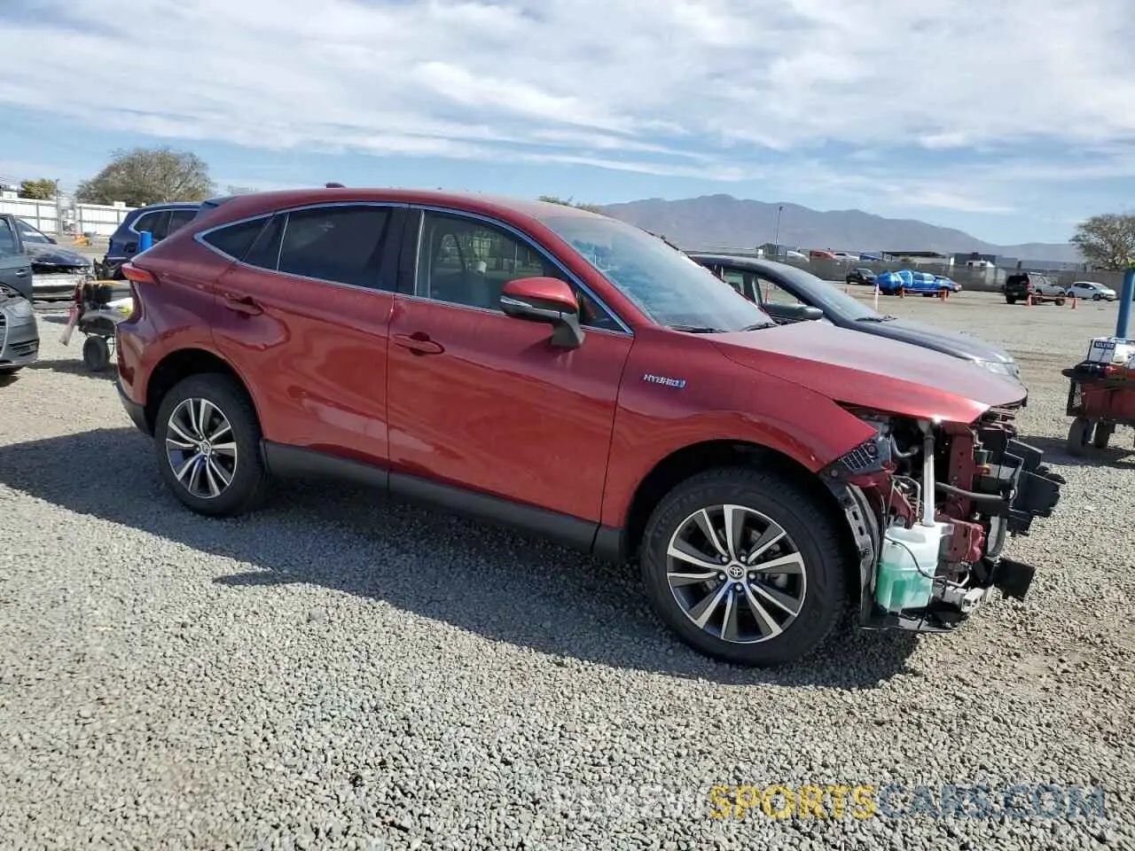 4 fotografías del automóvil dañado JTEAAAAH4MJ016015 TOYOTA VENZA 2021