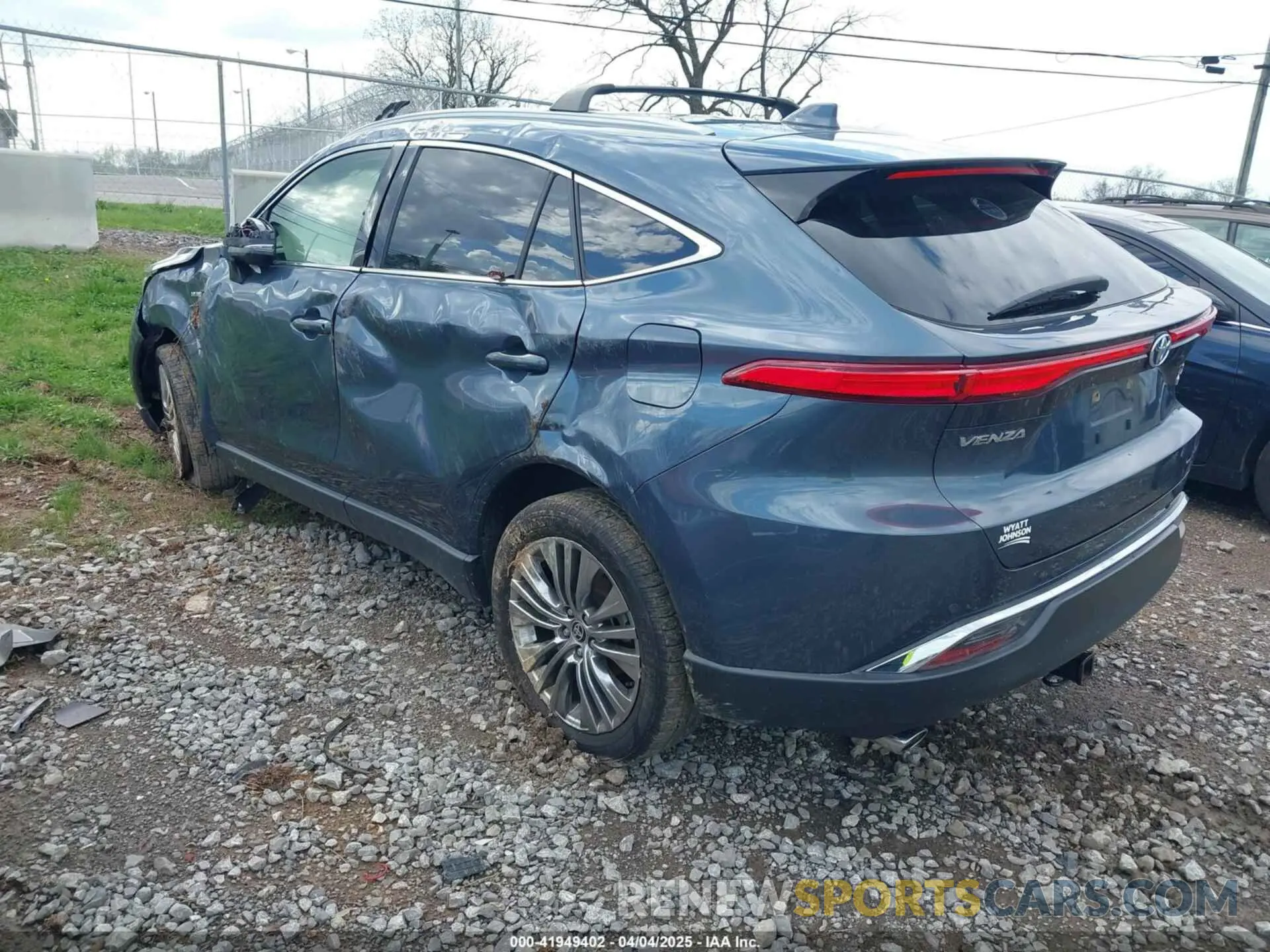 3 fotografías del automóvil dañado JTEAAAAH4MJ025278 TOYOTA VENZA 2021