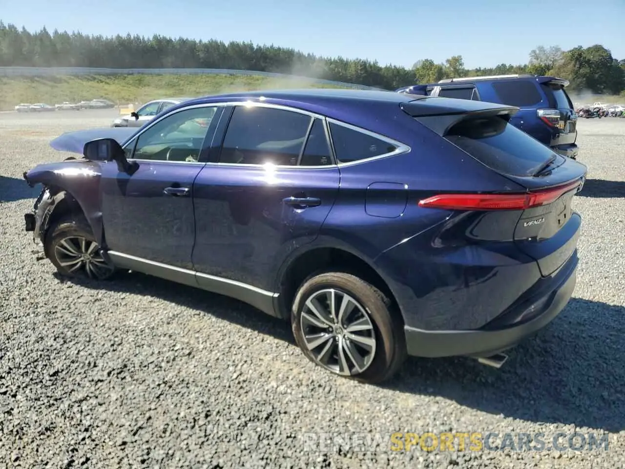 2 fotografías del automóvil dañado JTEAAAAH4MJ044879 TOYOTA VENZA 2021