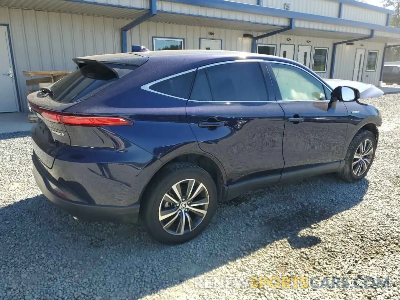 3 fotografías del automóvil dañado JTEAAAAH4MJ044879 TOYOTA VENZA 2021