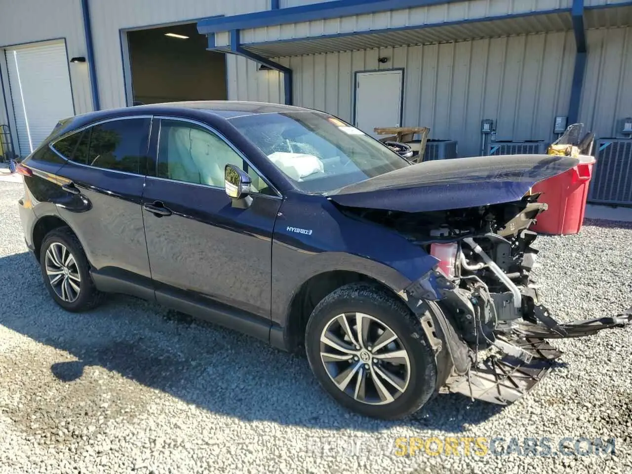 4 fotografías del automóvil dañado JTEAAAAH4MJ044879 TOYOTA VENZA 2021