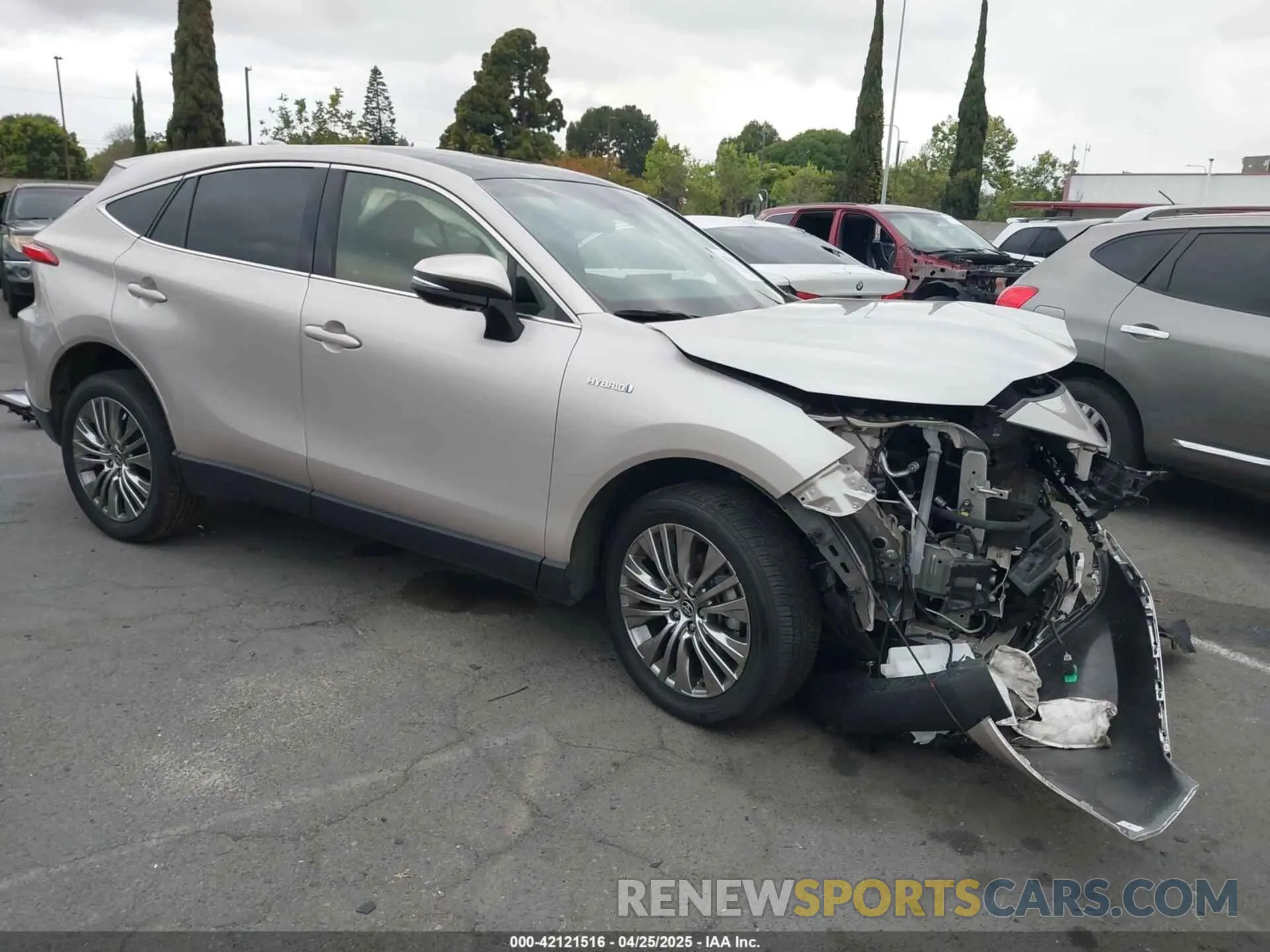 1 fotografías del automóvil dañado JTEAAAAH4MJ045675 TOYOTA VENZA 2021