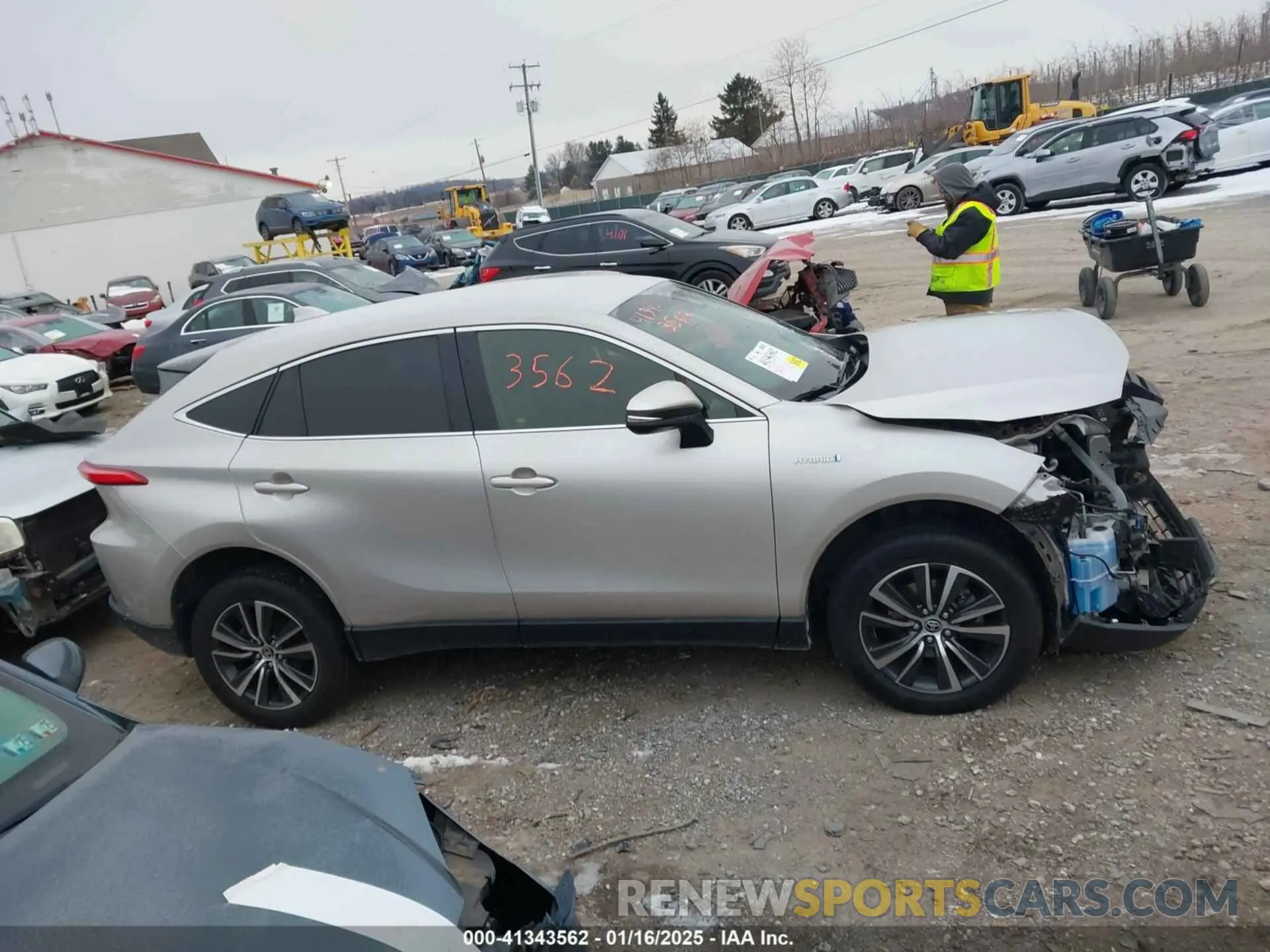 13 fotografías del automóvil dañado JTEAAAAH4MJ051637 TOYOTA VENZA 2021