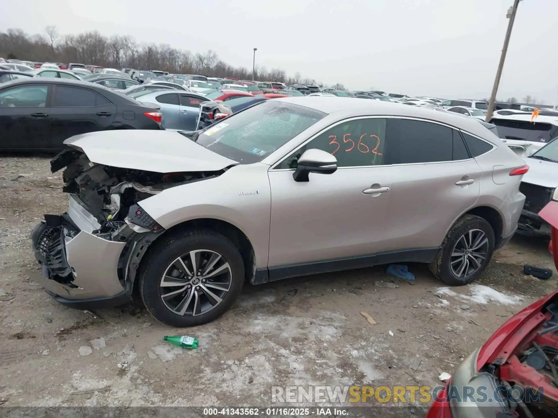 14 fotografías del automóvil dañado JTEAAAAH4MJ051637 TOYOTA VENZA 2021