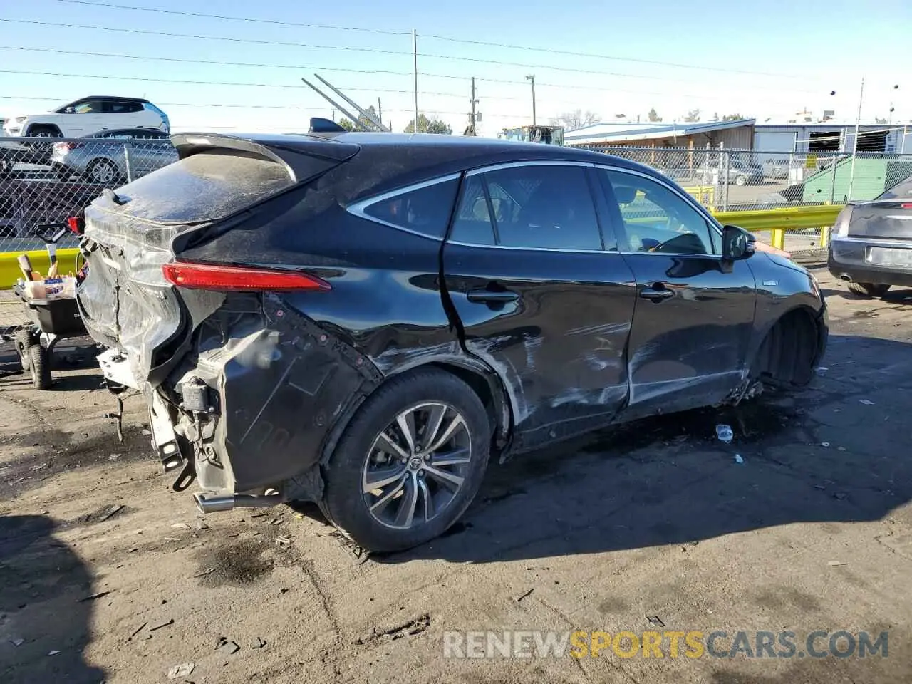 3 fotografías del automóvil dañado JTEAAAAH4MJ065733 TOYOTA VENZA 2021
