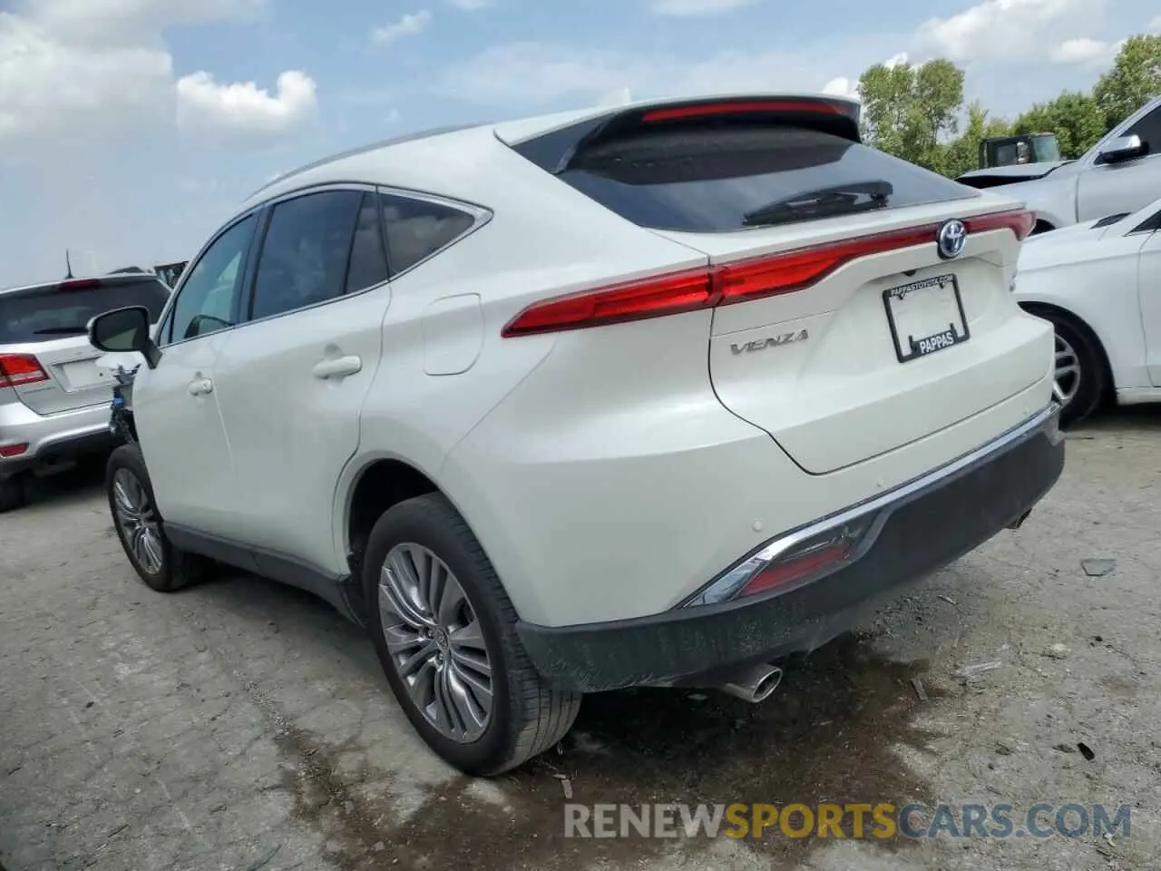 2 fotografías del automóvil dañado JTEAAAAH4MJ070611 TOYOTA VENZA 2021