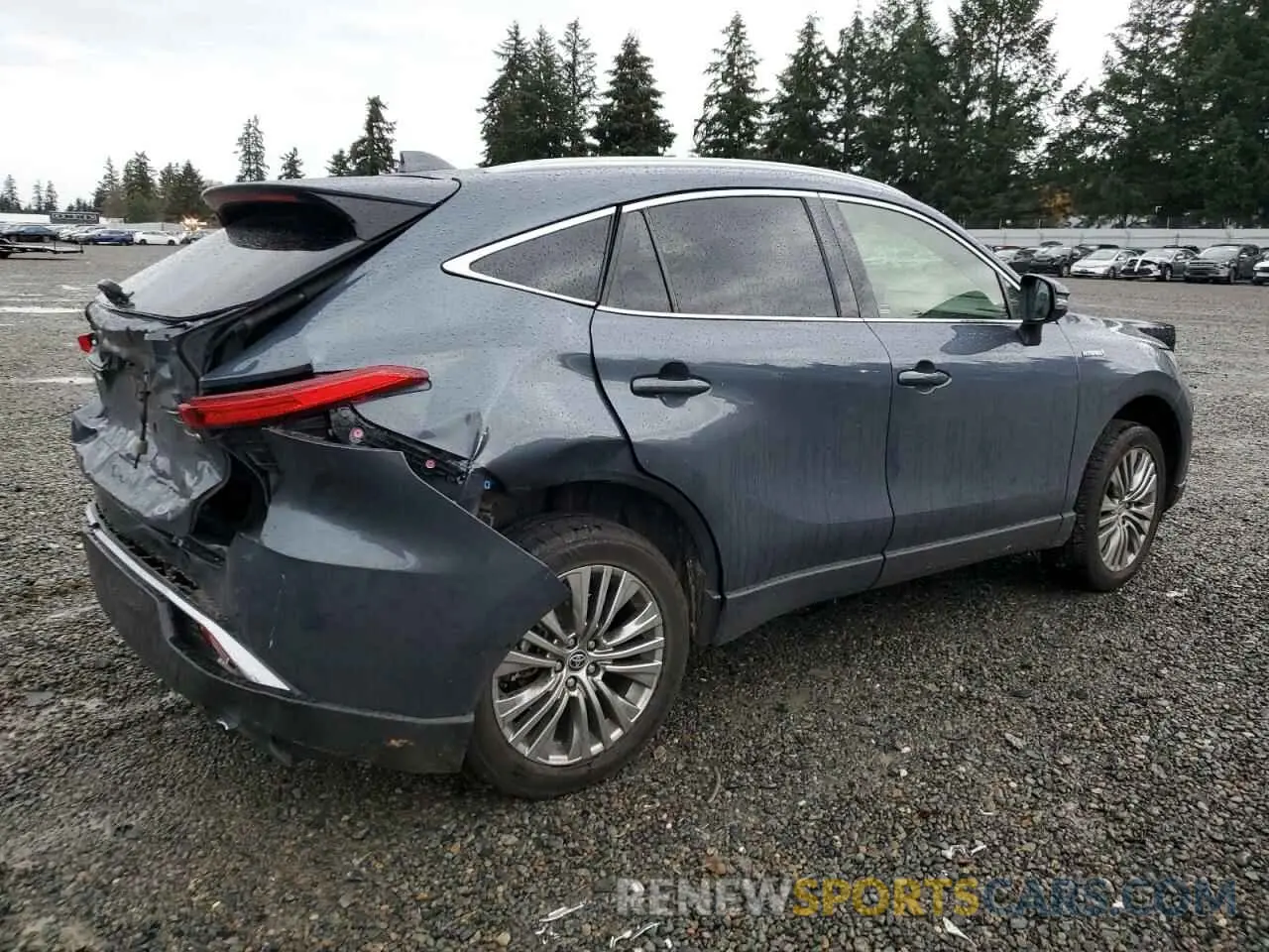 3 fotografías del automóvil dañado JTEAAAAH4MJ084797 TOYOTA VENZA 2021