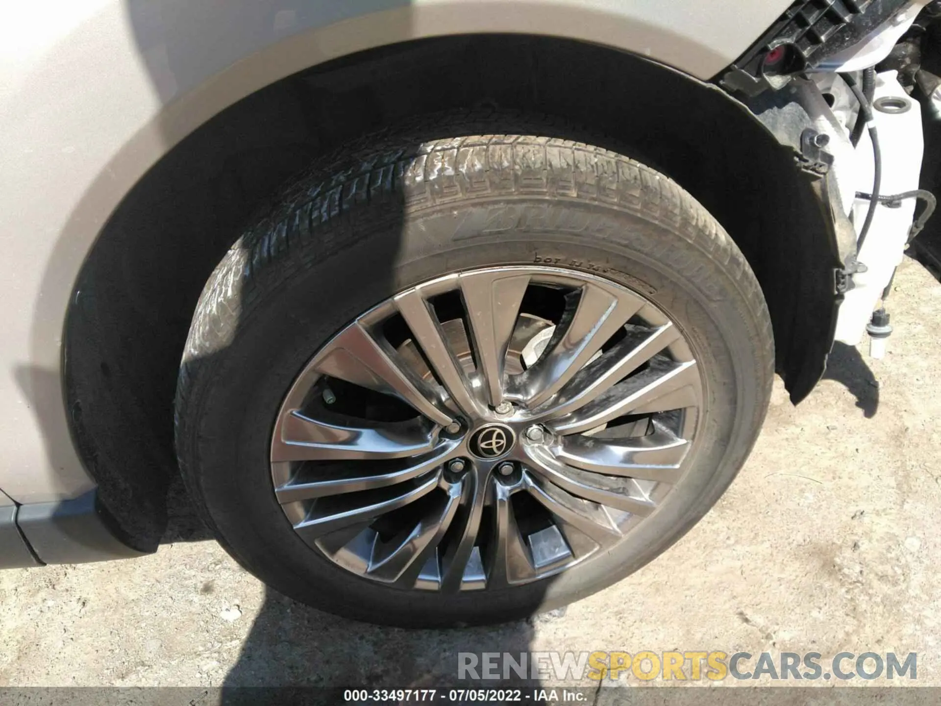 14 fotografías del automóvil dañado JTEAAAAH4MJ086291 TOYOTA VENZA 2021