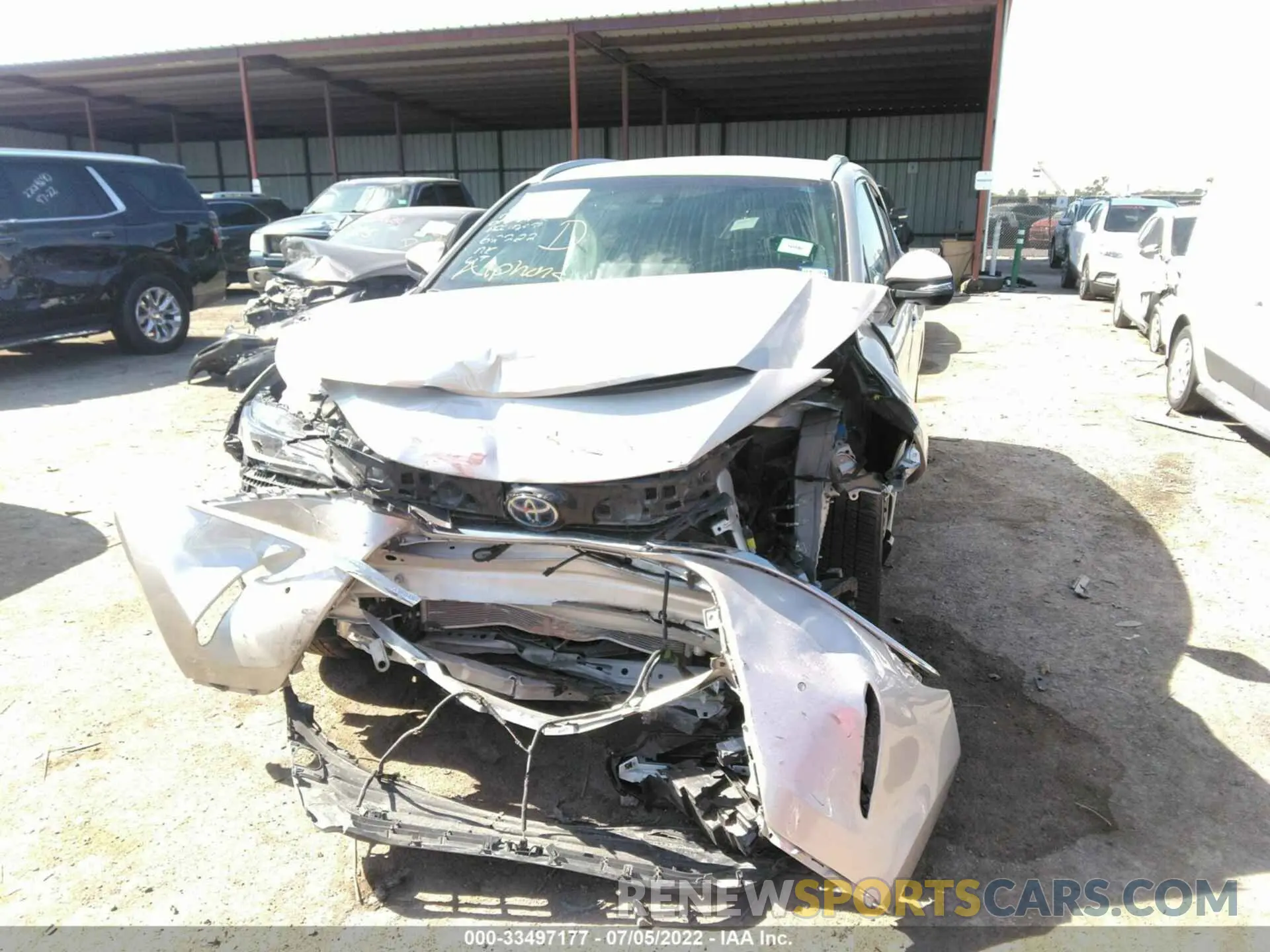 6 fotografías del automóvil dañado JTEAAAAH4MJ086291 TOYOTA VENZA 2021