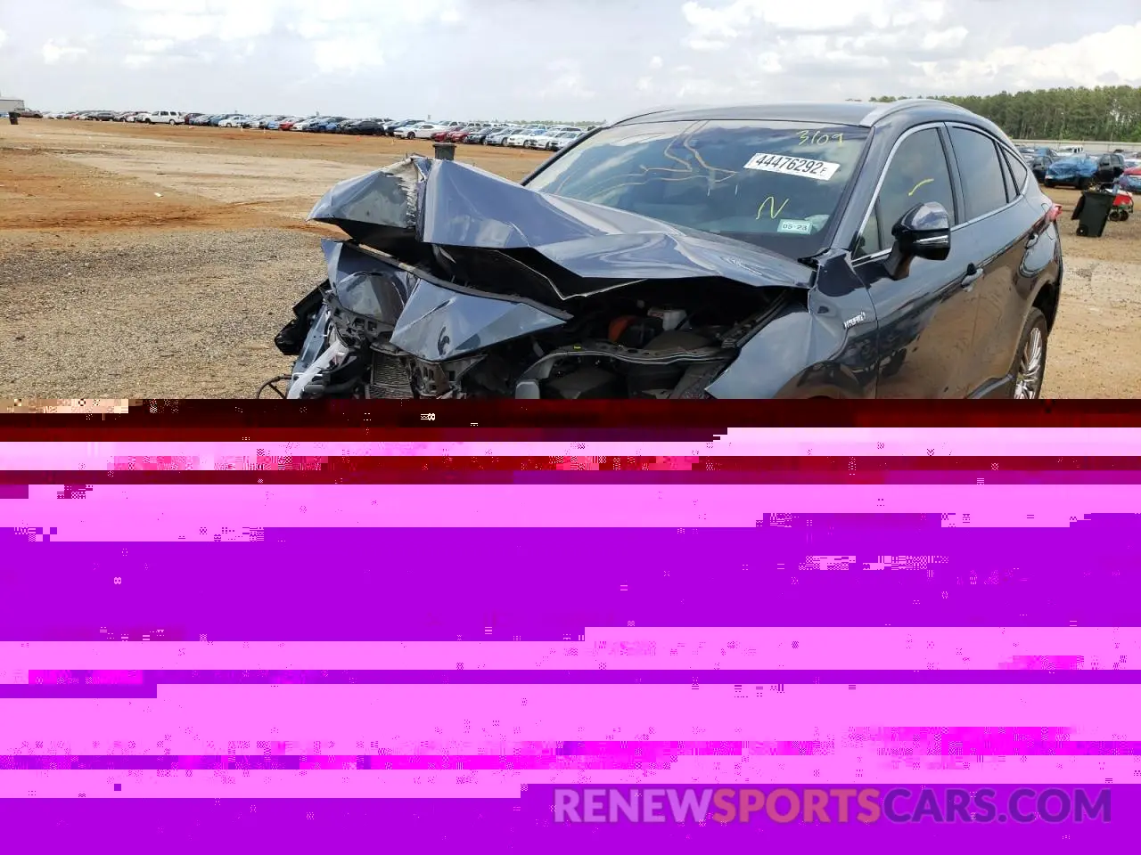 2 fotografías del automóvil dañado JTEAAAAH5MJ043109 TOYOTA VENZA 2021