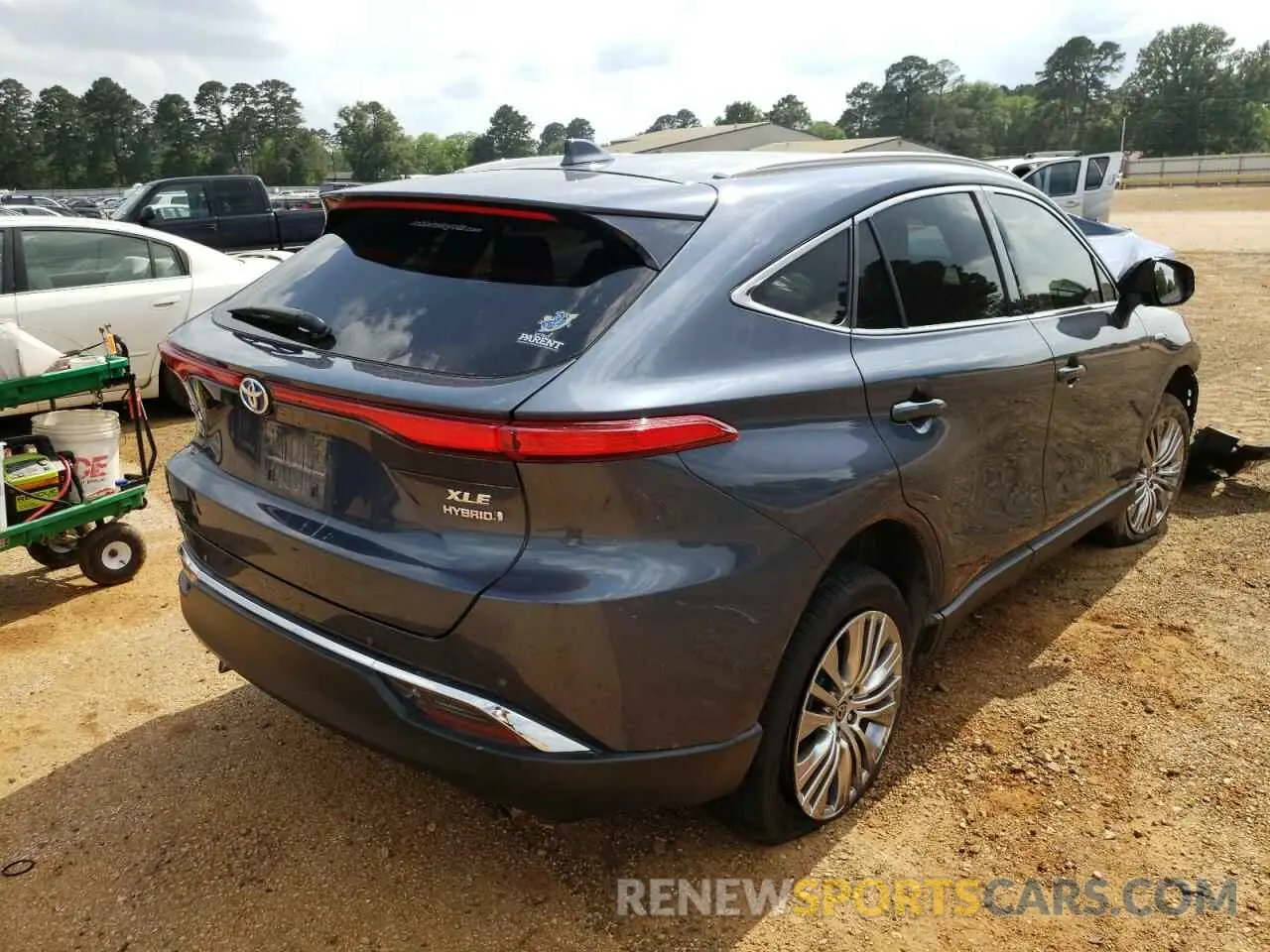 4 fotografías del automóvil dañado JTEAAAAH5MJ043109 TOYOTA VENZA 2021
