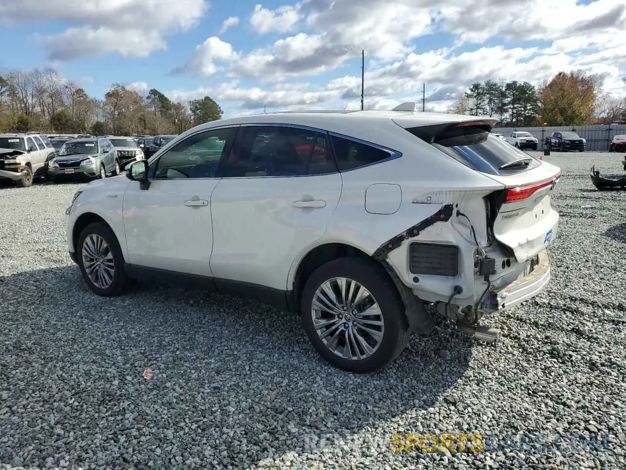 2 fotografías del automóvil dañado JTEAAAAH5MJ044129 TOYOTA VENZA 2021