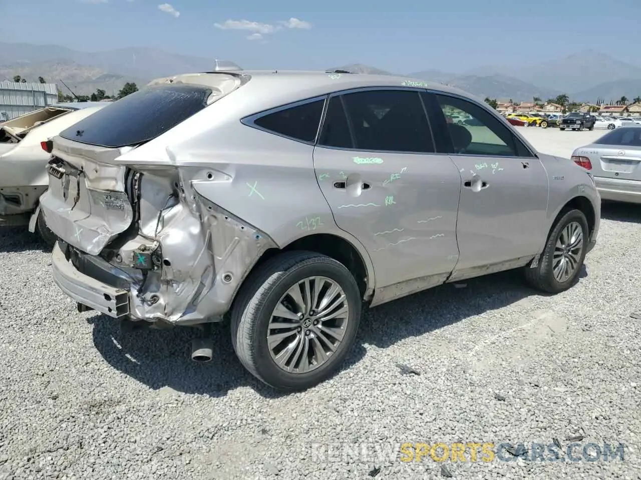 3 fotografías del automóvil dañado JTEAAAAH5MJ056281 TOYOTA VENZA 2021