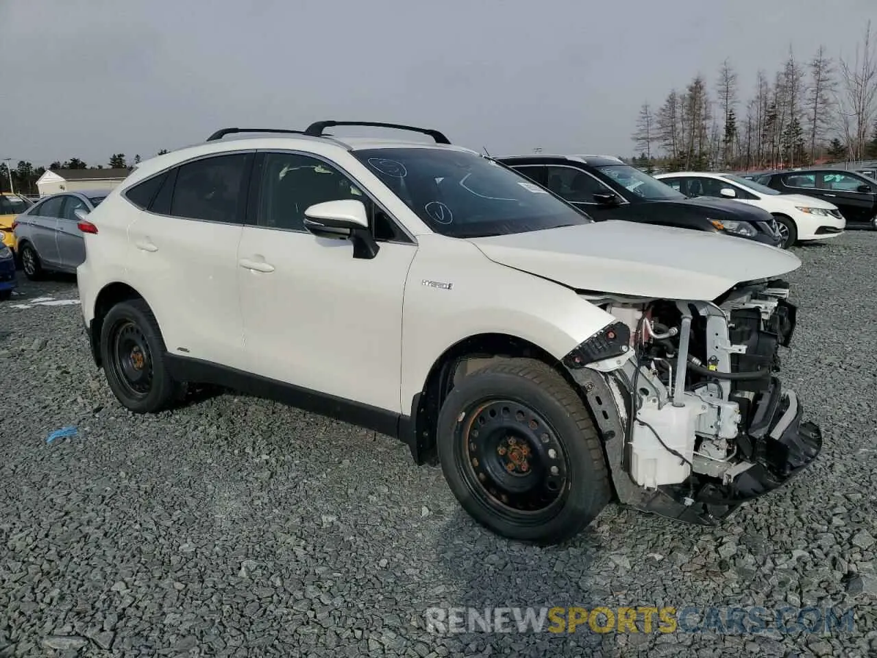 4 fotografías del automóvil dañado JTEAAAAH5MJ056796 TOYOTA VENZA 2021