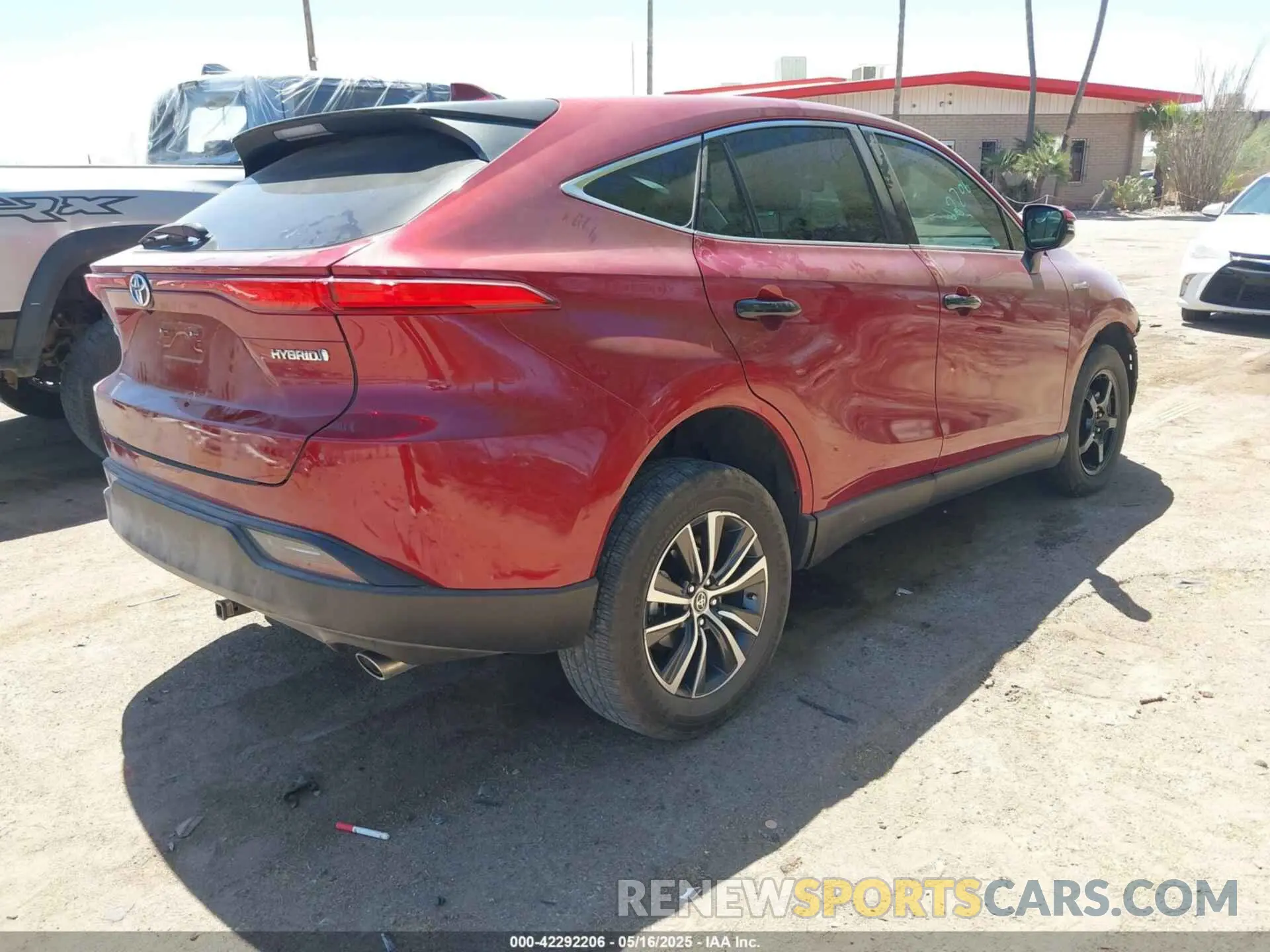 4 fotografías del automóvil dañado JTEAAAAH5MJ070861 TOYOTA VENZA 2021