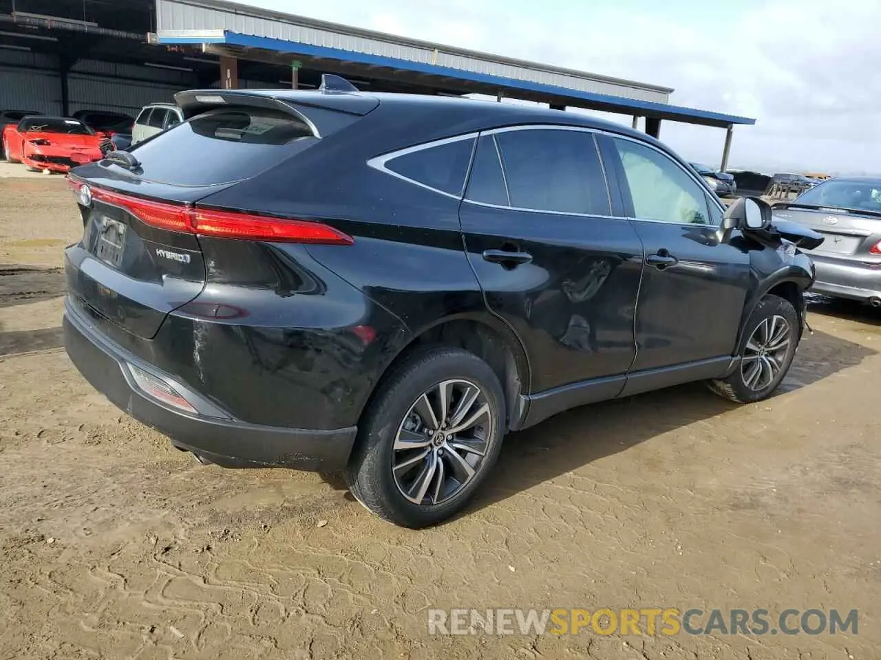 3 fotografías del automóvil dañado JTEAAAAH5MJ080189 TOYOTA VENZA 2021